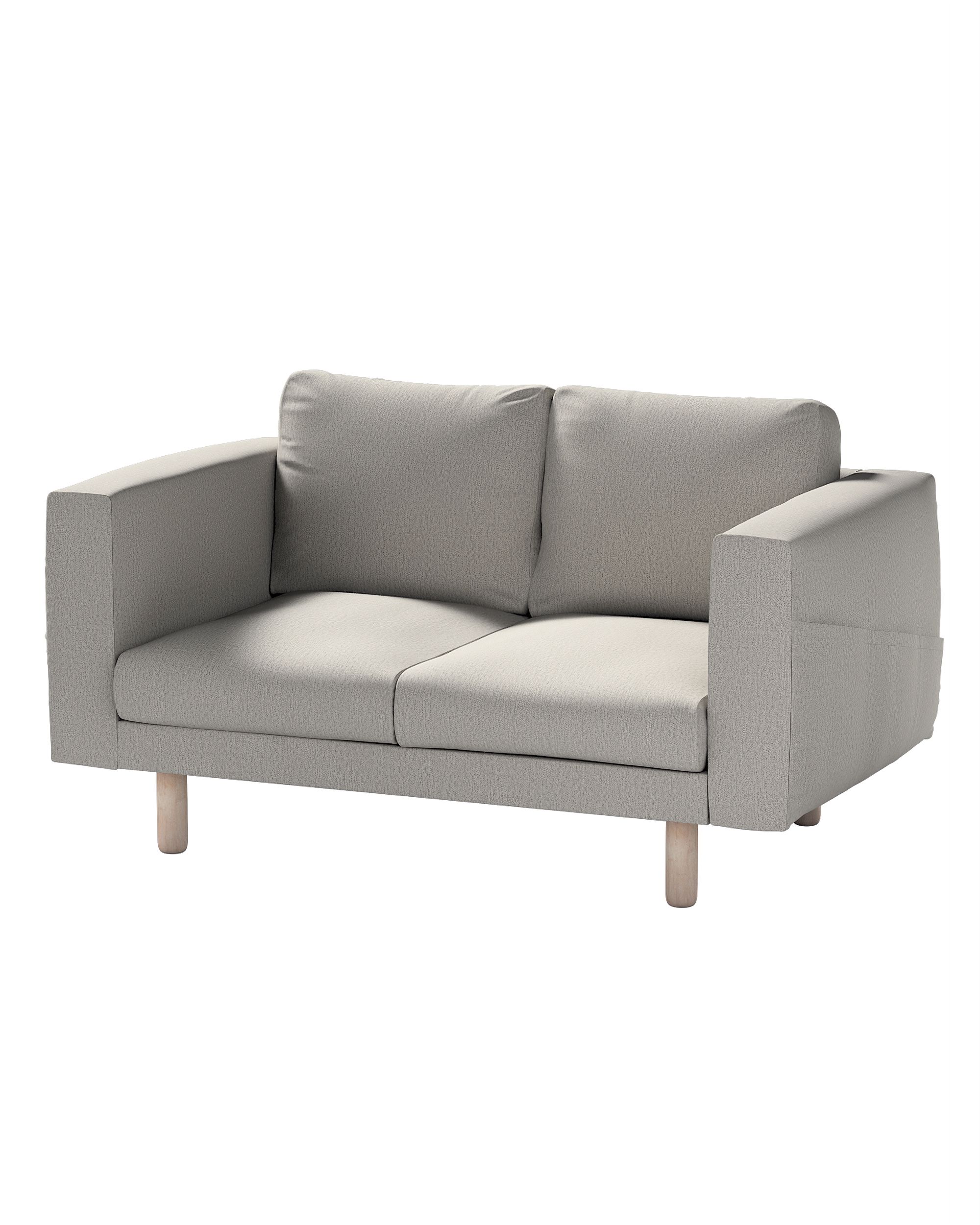 Bezug für Norsborg 2-Sitzer Sofa Farbe grau Stoff strukturiert