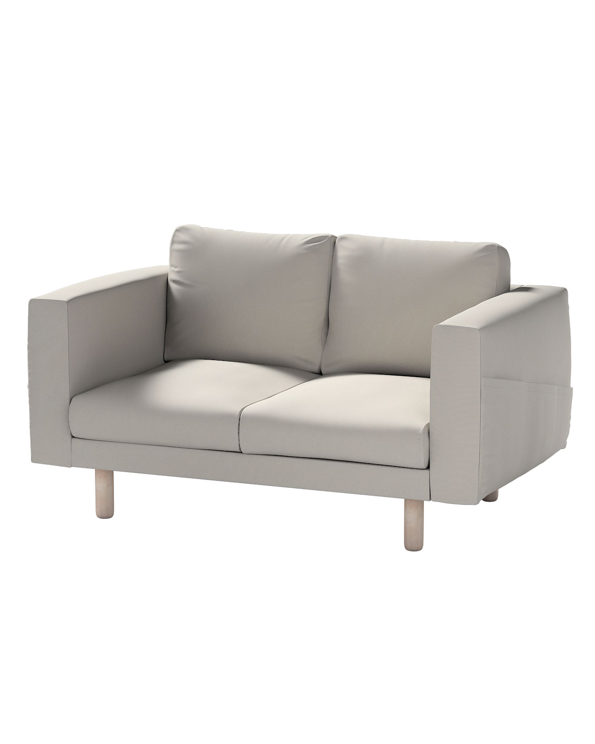 Bezug für Norsborg 2-Sitzer Sofa Farbe grau Stoff strukturiert