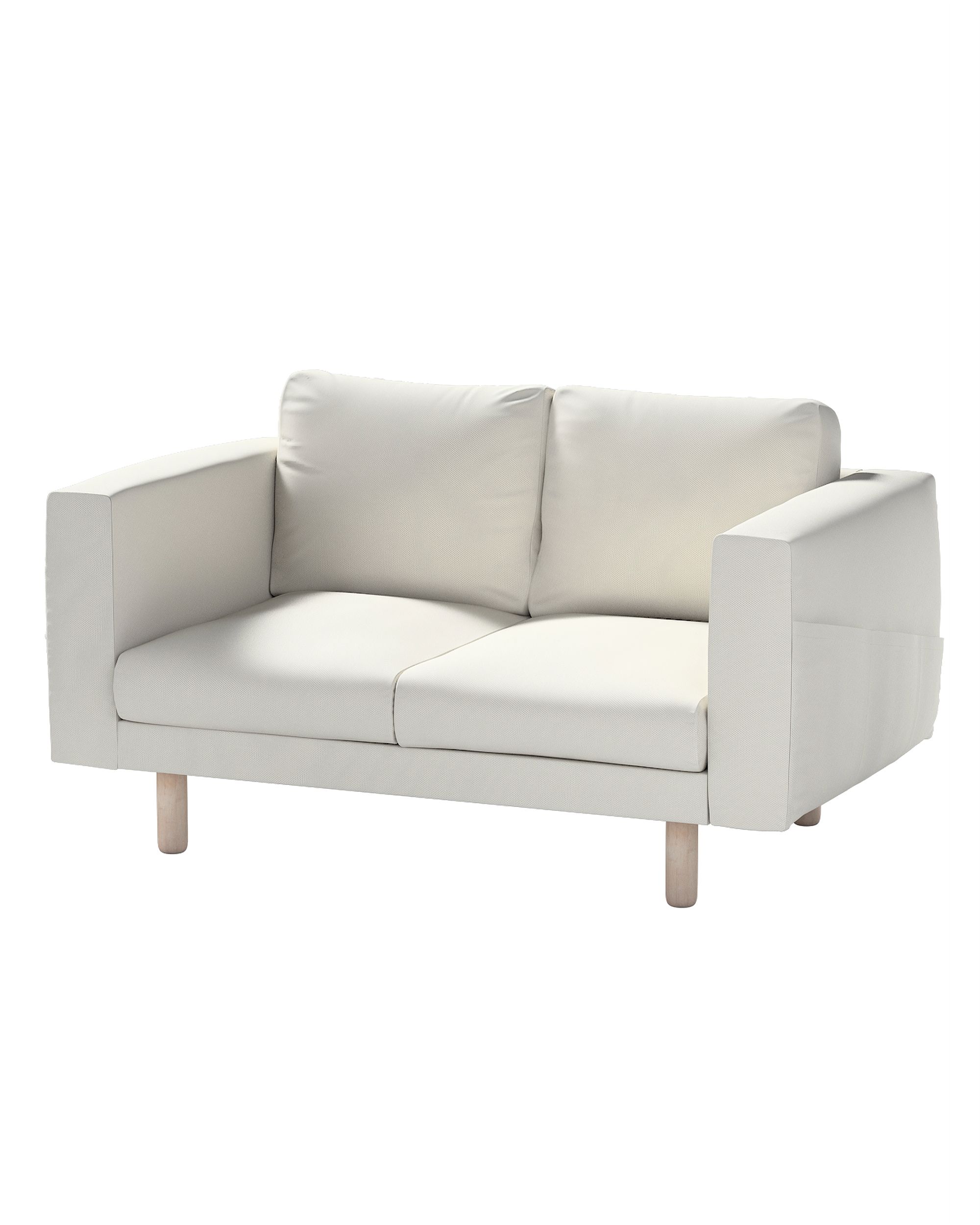 Bezug für Norsborg 2-Sitzer Sofa Farbe grau Stoff strukturiert