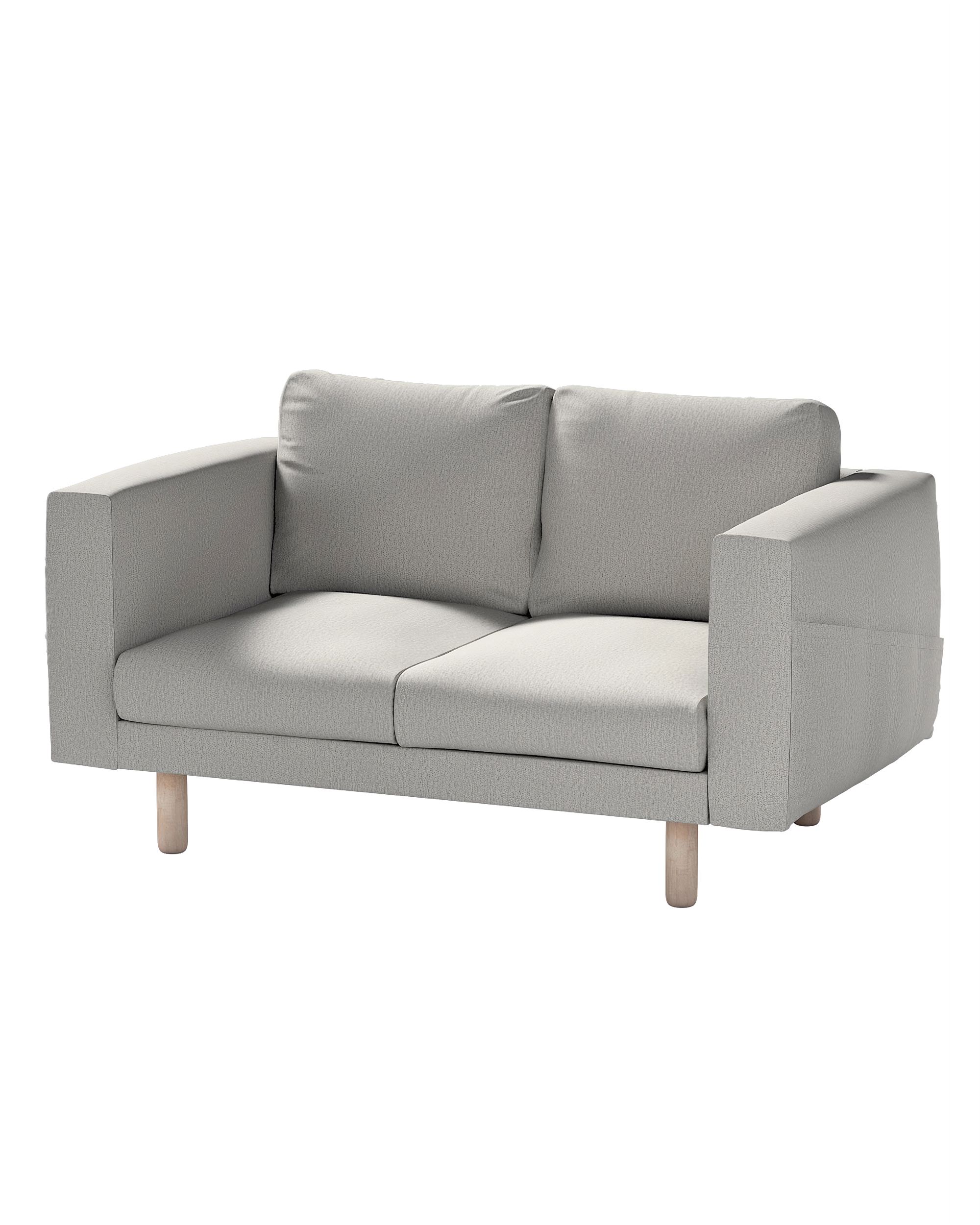 Bezug für Norsborg 2-Sitzer Sofa Farbe grau Stoff strukturiert