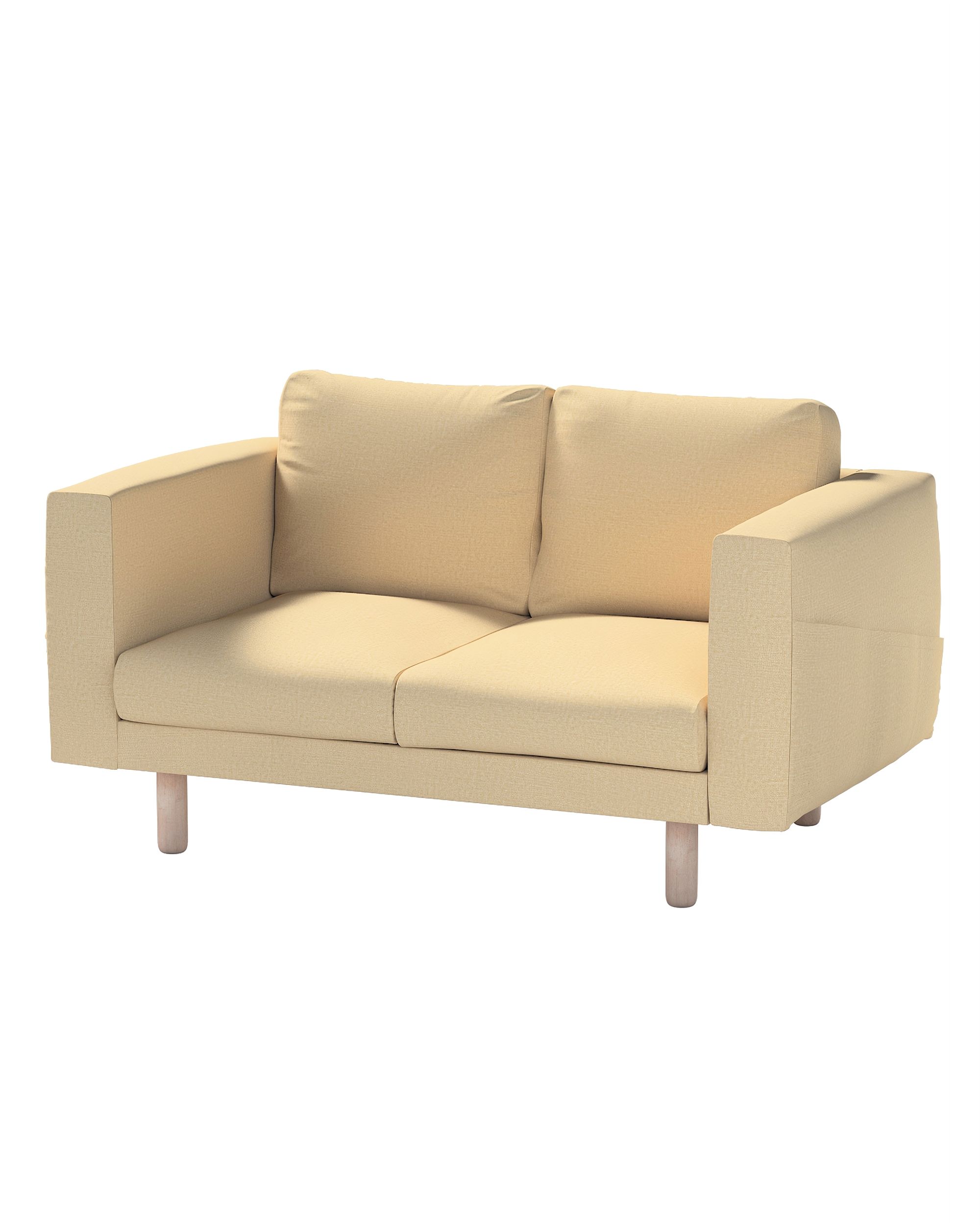 Bezug für Norsborg 2-Sitzer Sofa Farbe beige Stoff glänzend, strukturiert