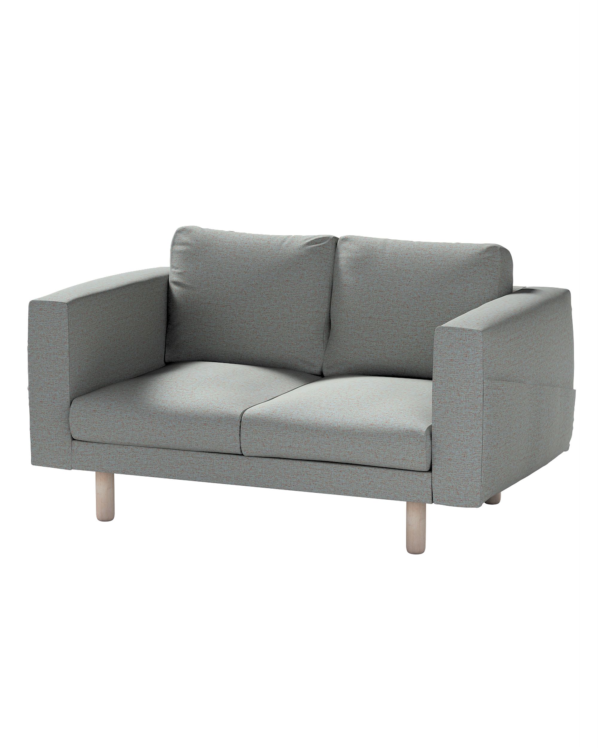 Bezug für Norsborg 2-Sitzer Sofa Farbe blau Stoff strukturiert
