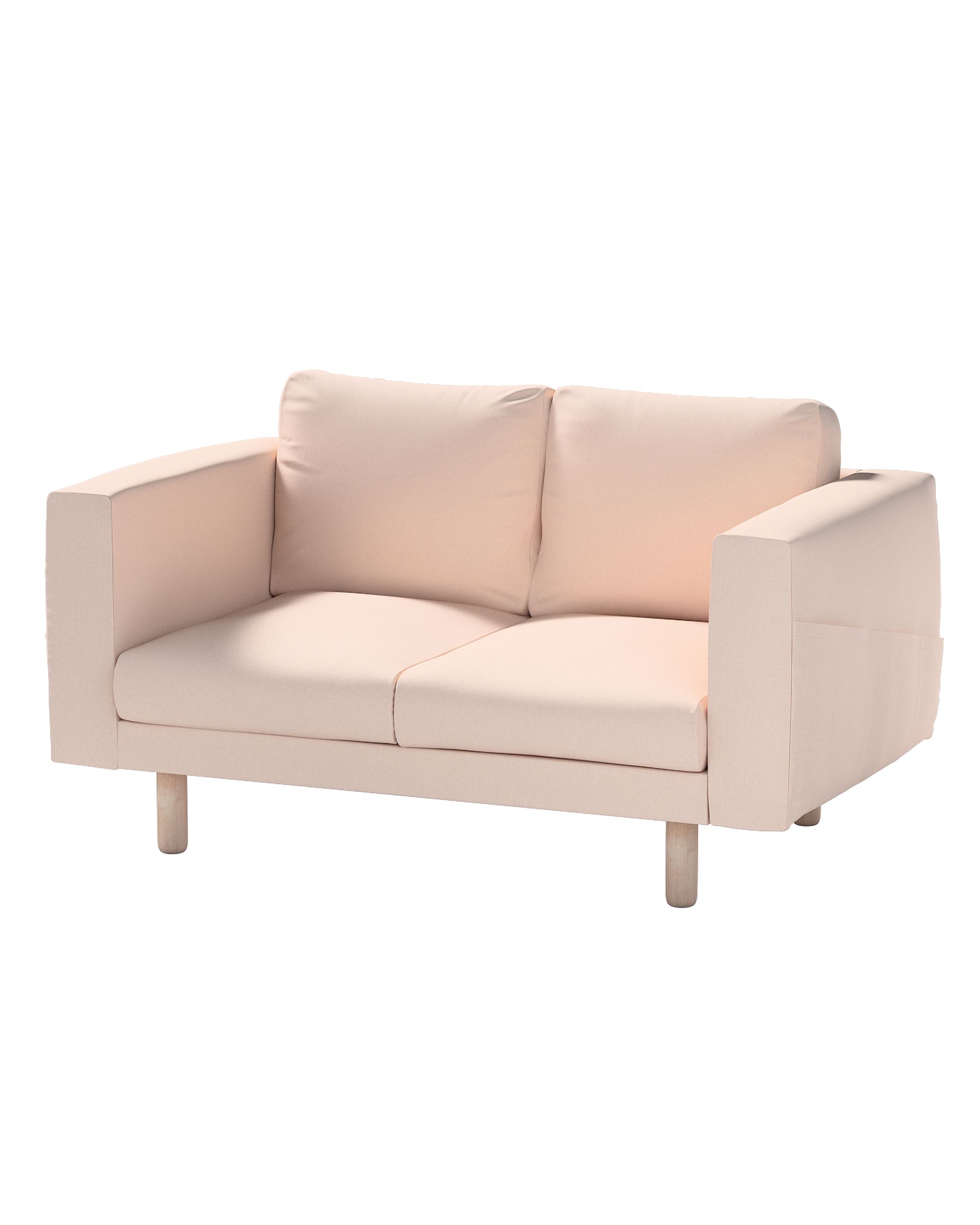 Bezug für Norsborg 2-Sitzer Sofa Farbe rosa Stoff strukturiert