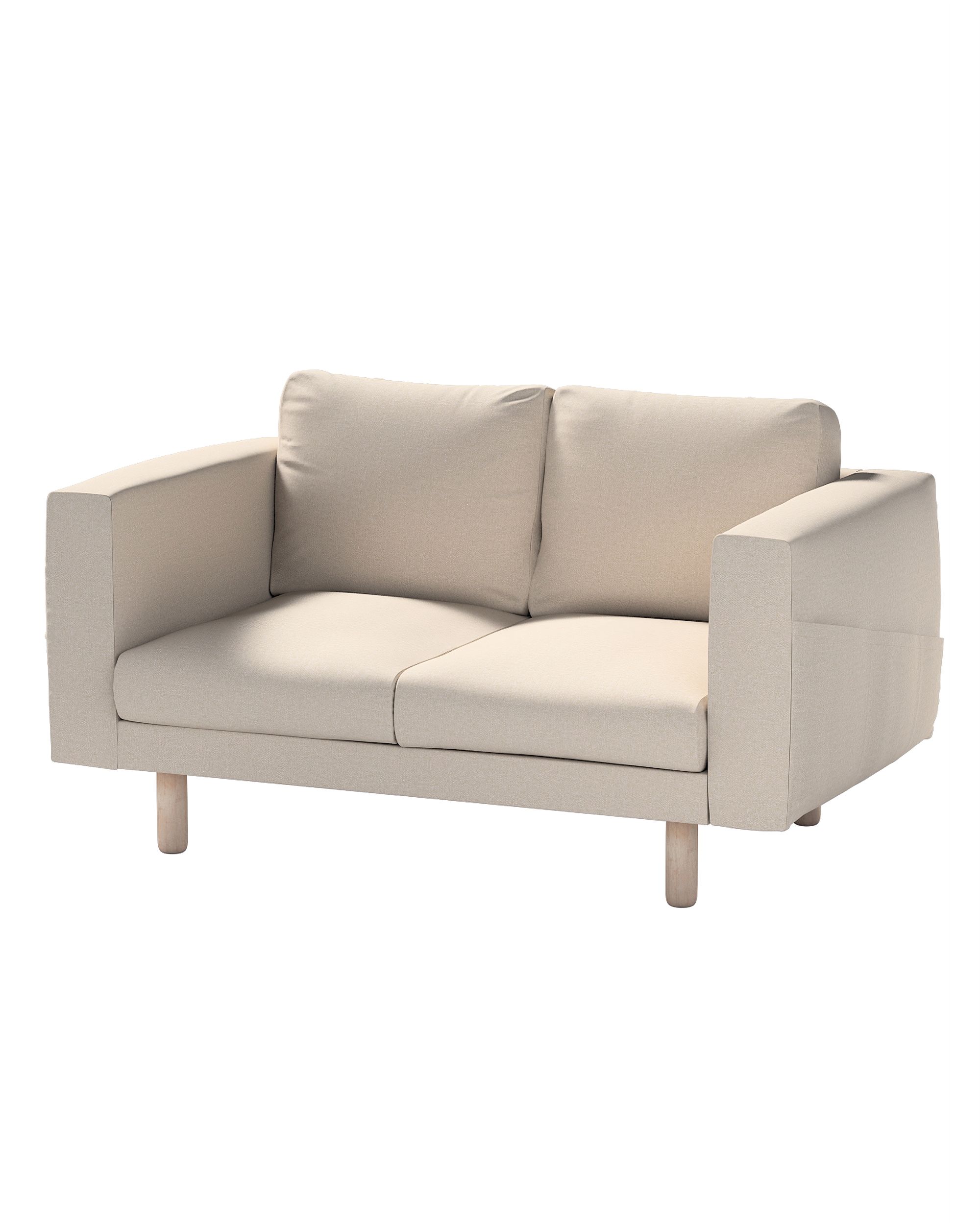 Bezug für Norsborg 2-Sitzer Sofa Farbe grau Stoff strukturiert