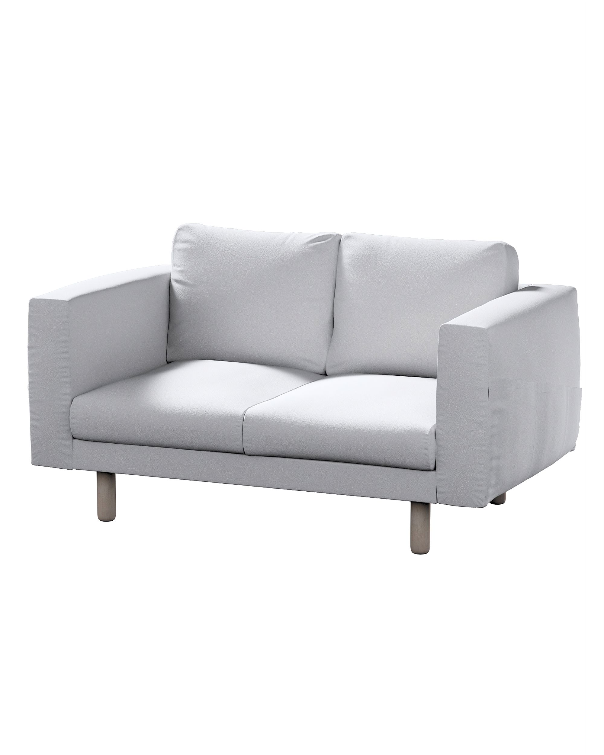 Bezug für Norsborg 2-Sitzer Sofa Farbe weiß Stoff strukturiert