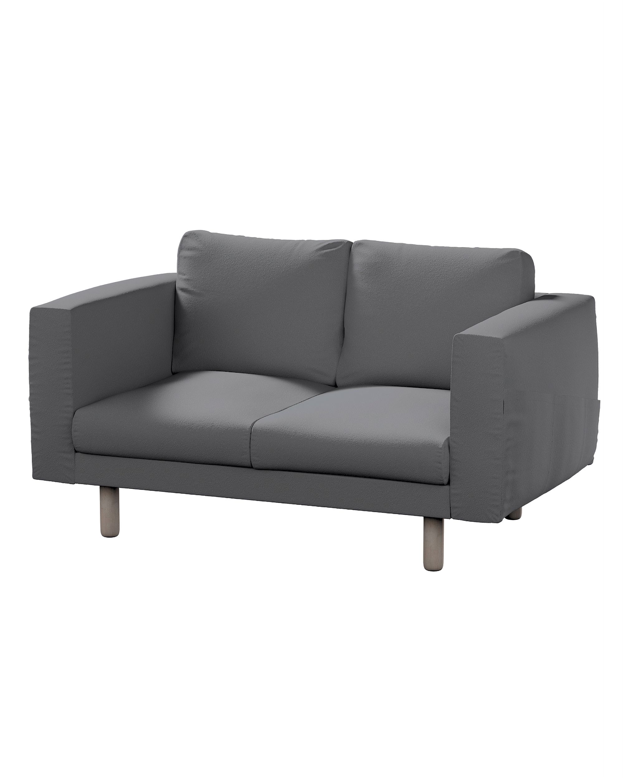 Bezug für Norsborg 2-Sitzer Sofa Farbe grau Stoff strukturiert