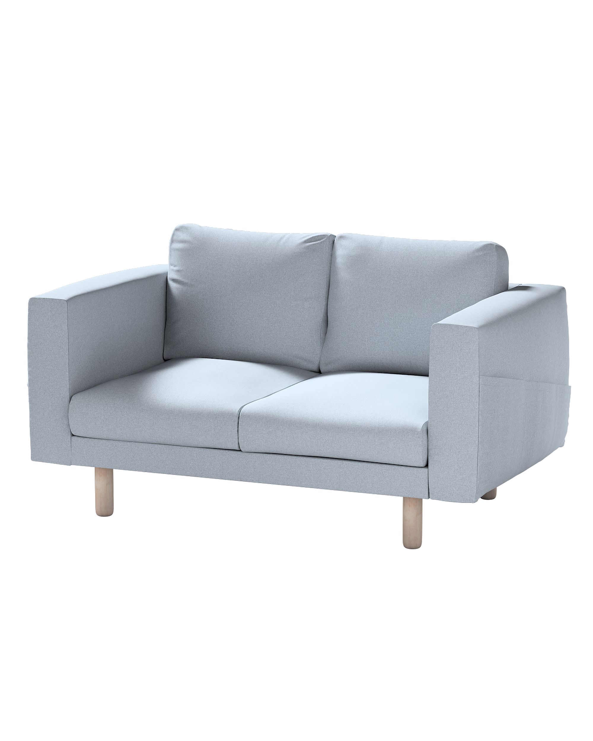 Bezug für Norsborg 2-Sitzer Sofa Farbe blau Stoff strukturiert