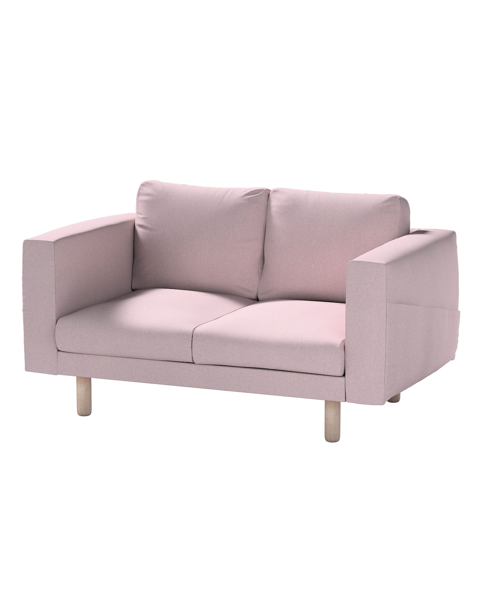 Bezug für Norsborg 2-Sitzer Sofa Farbe rosa Stoff strukturiert