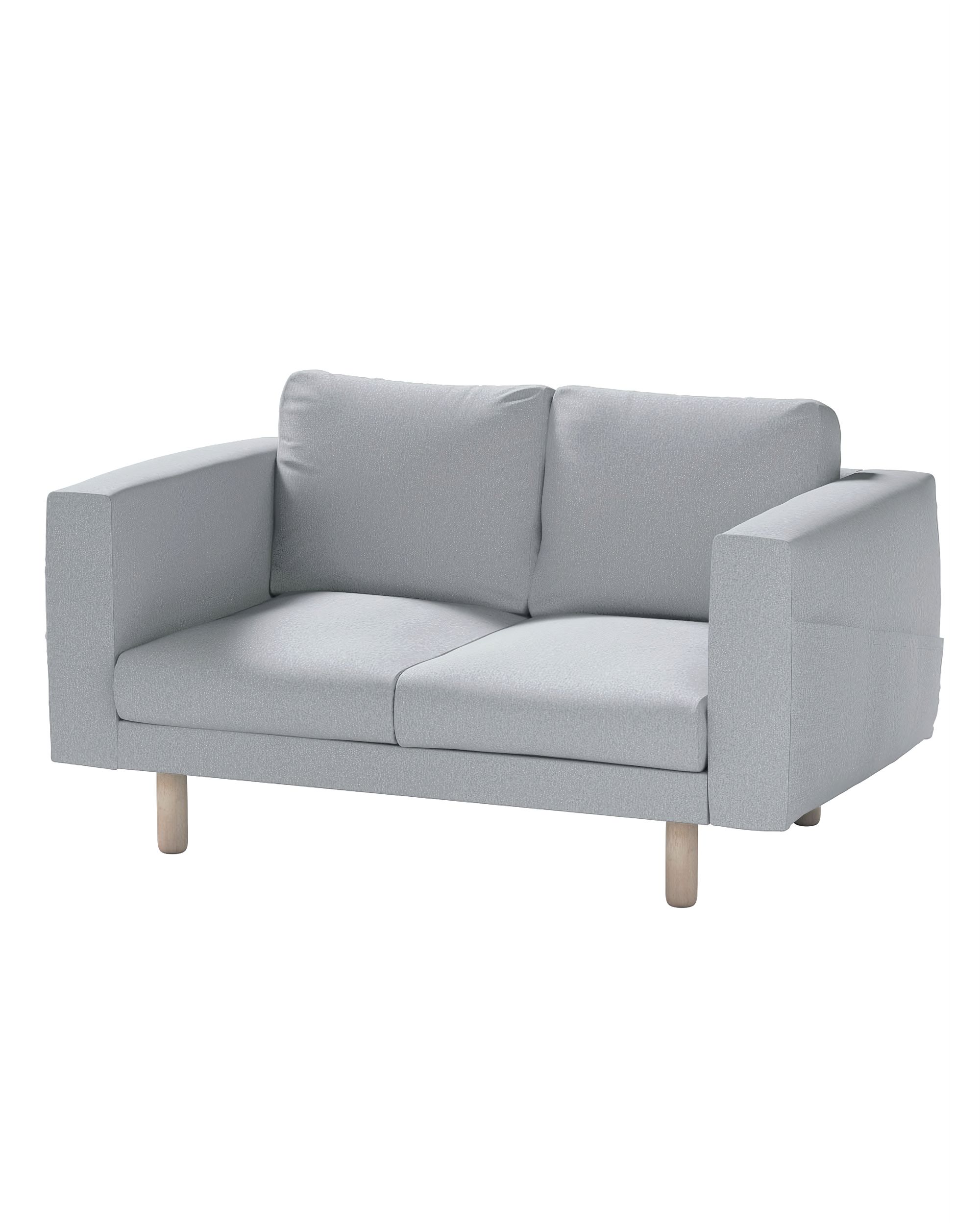 Bezug für Norsborg 2-Sitzer Sofa Farbe grau Stoff strukturiert