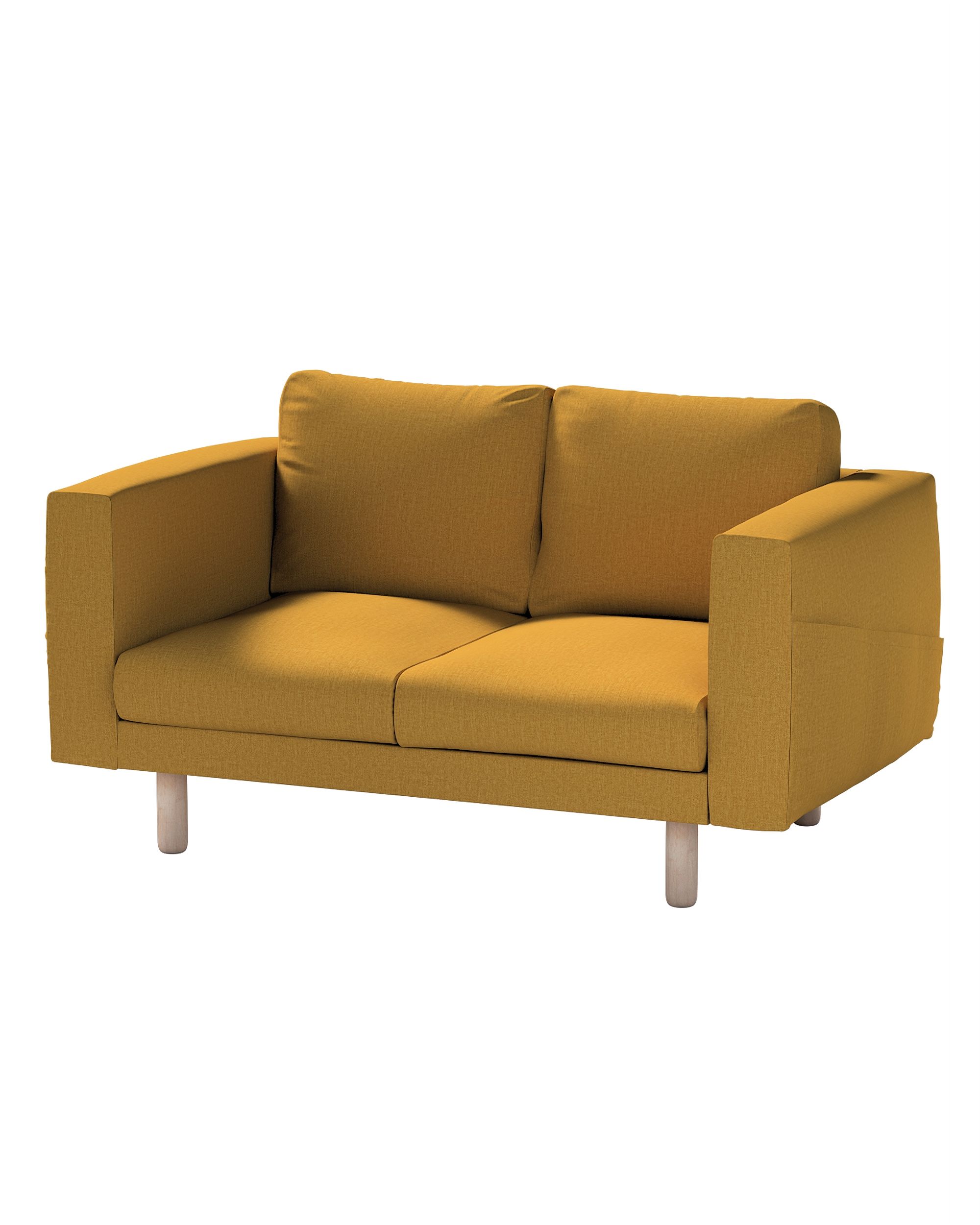 Bezug für Norsborg 2-Sitzer Sofa Farbe gelb Stoff strukturiert