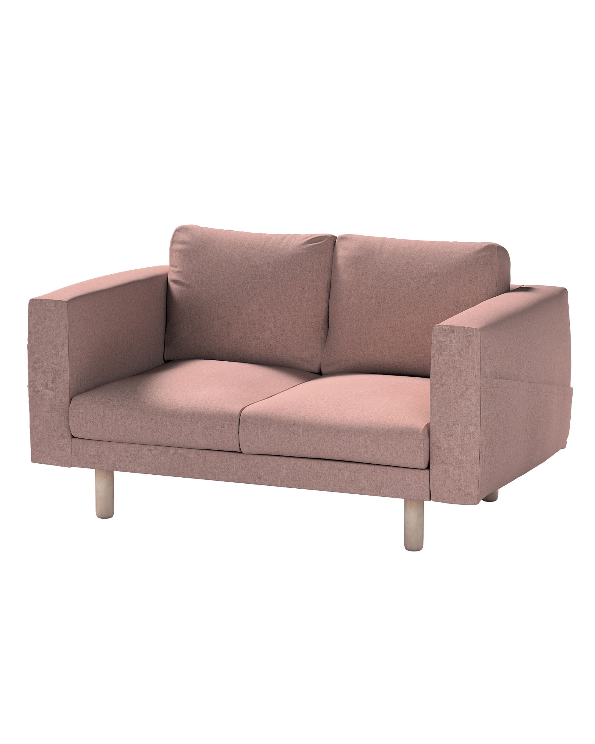 Bezug für Norsborg 2-Sitzer Sofa Farbe rosa Stoff strukturiert