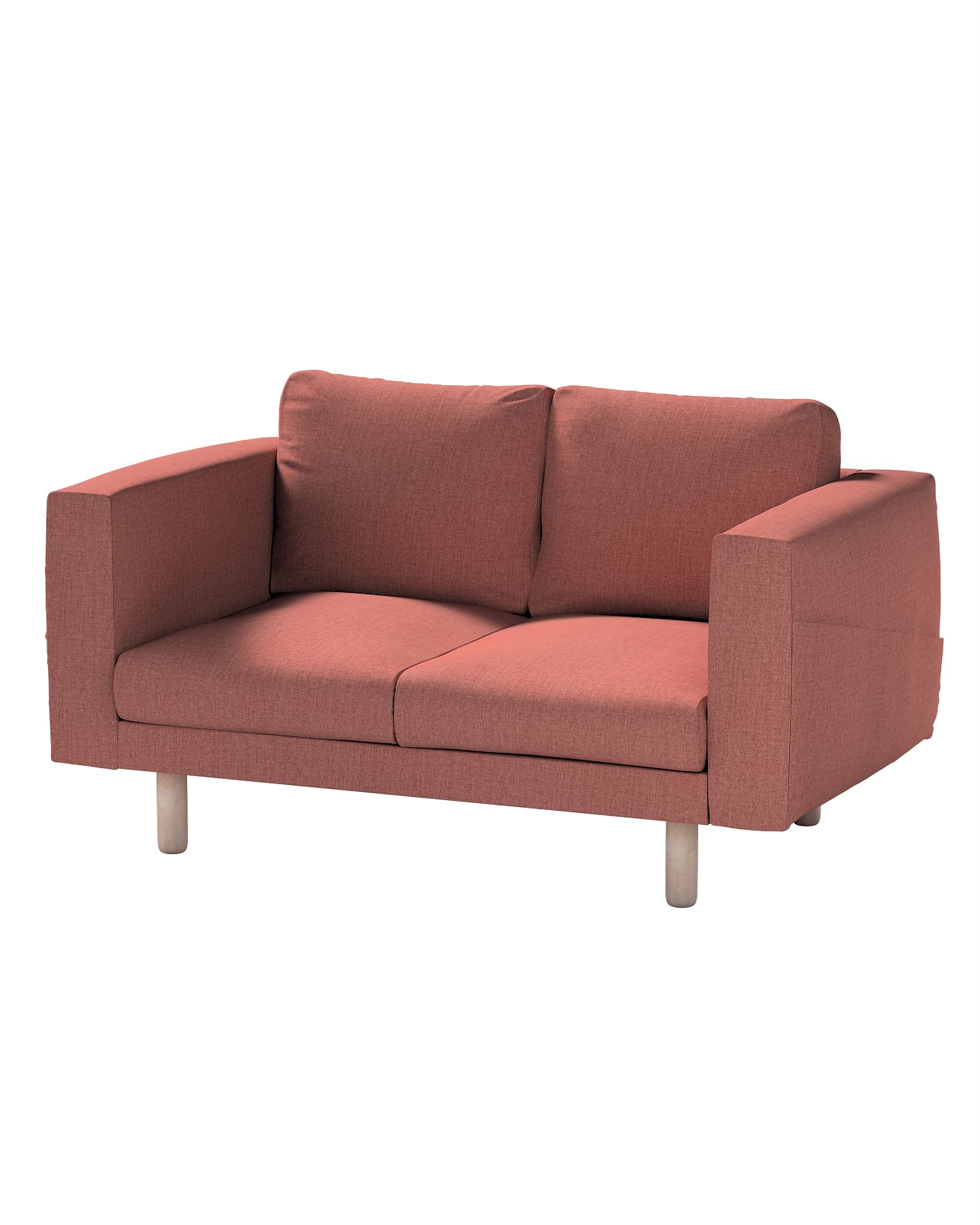 Bezug für Norsborg 2-Sitzer Sofa Farbe braun Stoff strukturiert