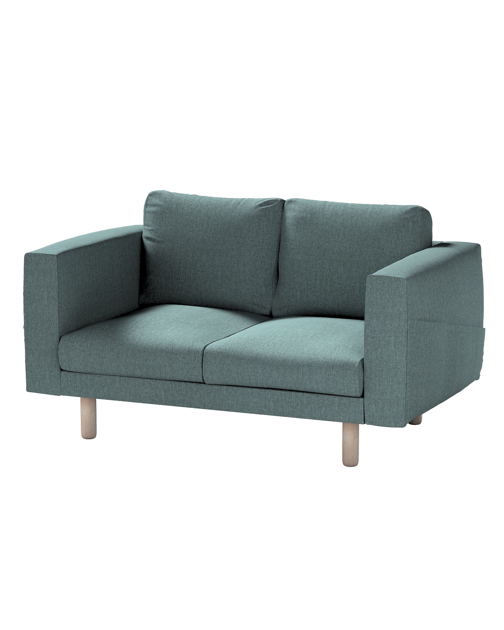 Bezug für Norsborg 2-Sitzer Sofa Farbe blau Stoff strukturiert
