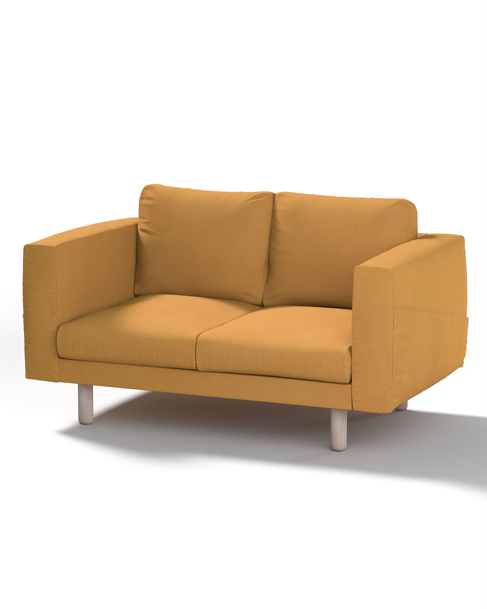 Bezug für Norsborg 2-Sitzer Sofa Farbe gelb Stoff strukturiert