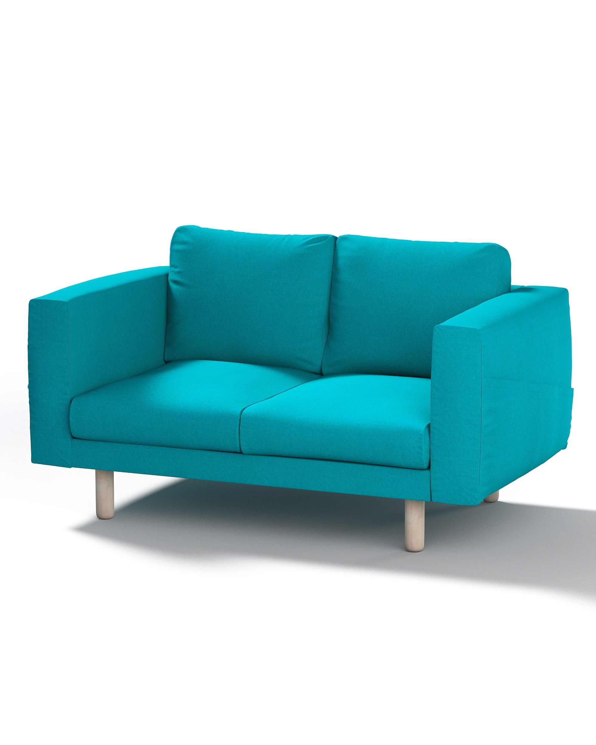 Bezug für Norsborg 2-Sitzer Sofa Farbe blau Stoff strukturiert