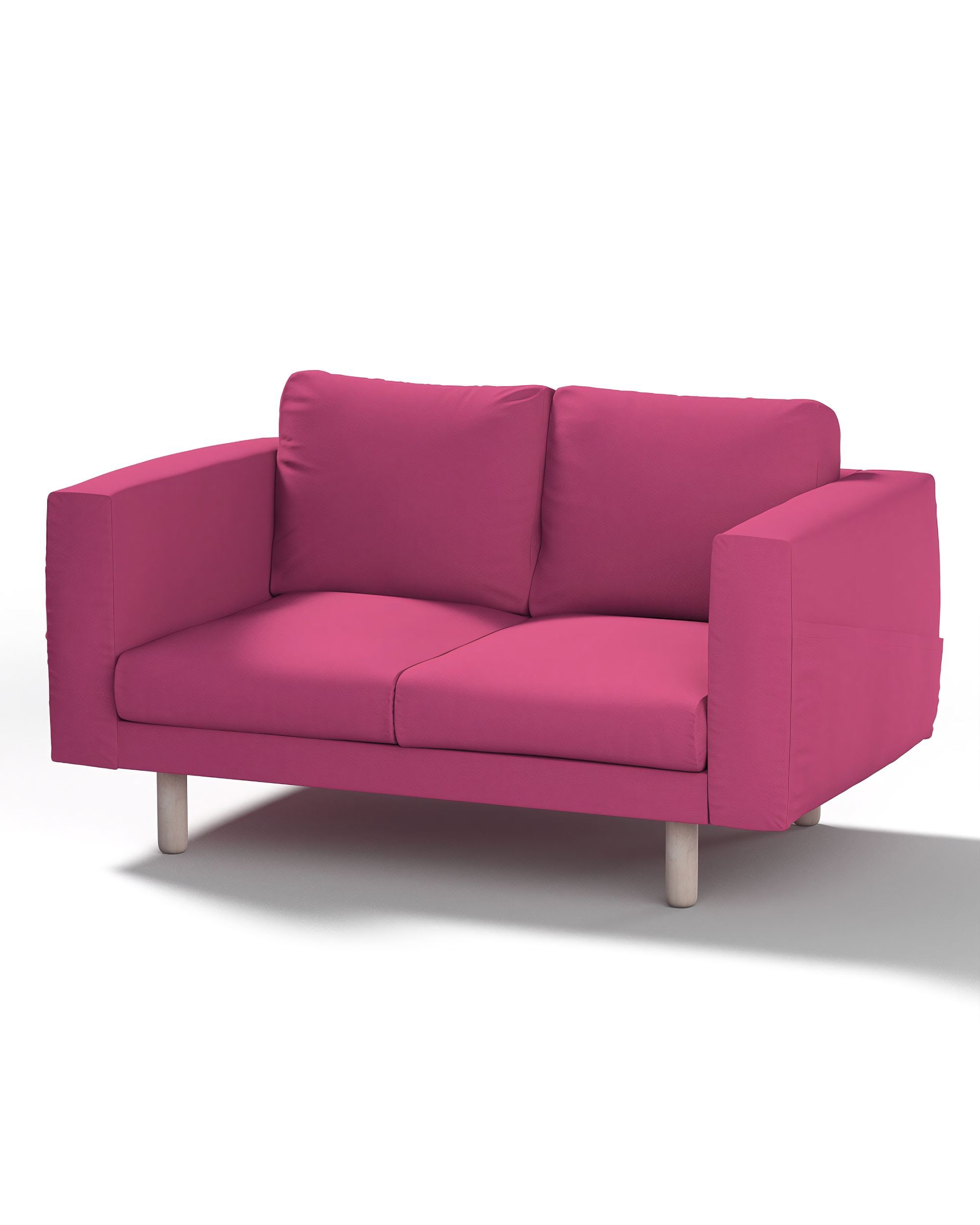 Bezug für Norsborg 2-Sitzer Sofa Farbe rosa Stoff strukturiert