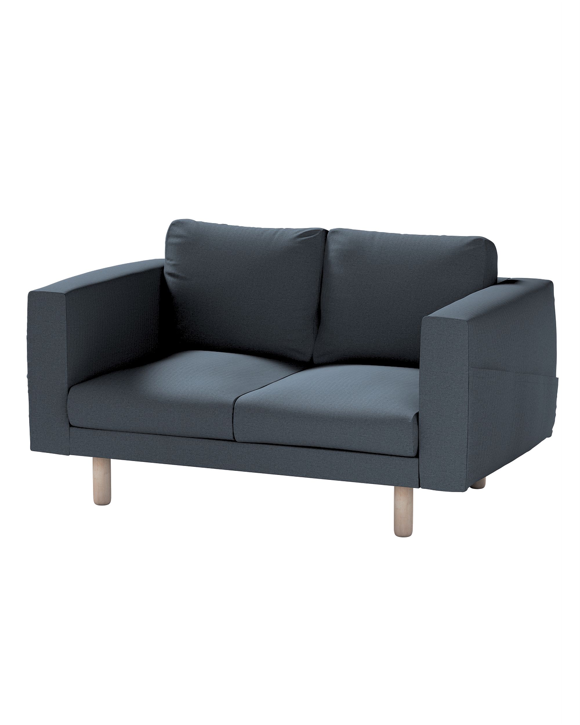 Bezug für Norsborg 2-Sitzer Sofa Farbe blau Stoff strukturiert