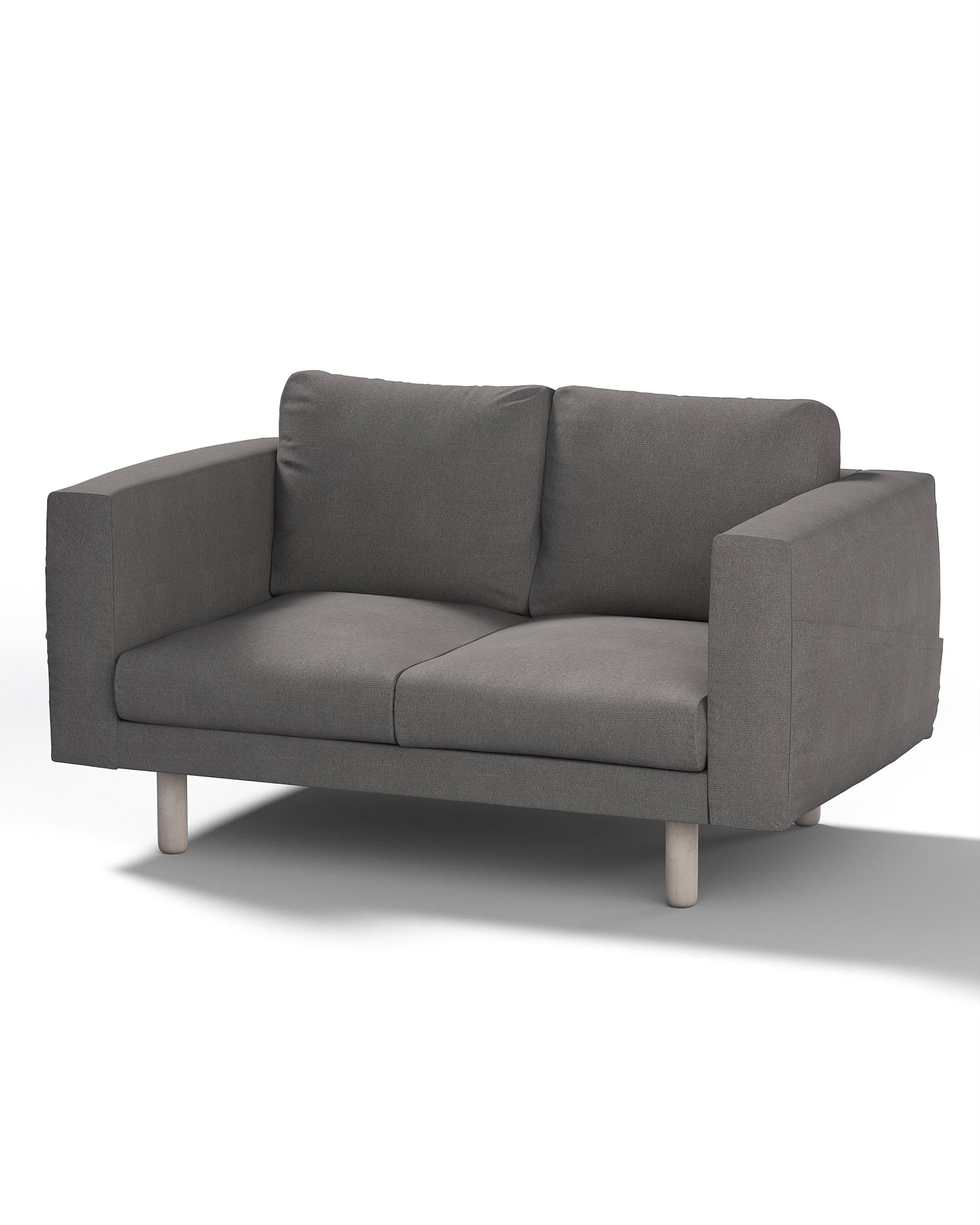 Bezug für Norsborg 2-Sitzer Sofa Farbe grau Stoff strukturiert