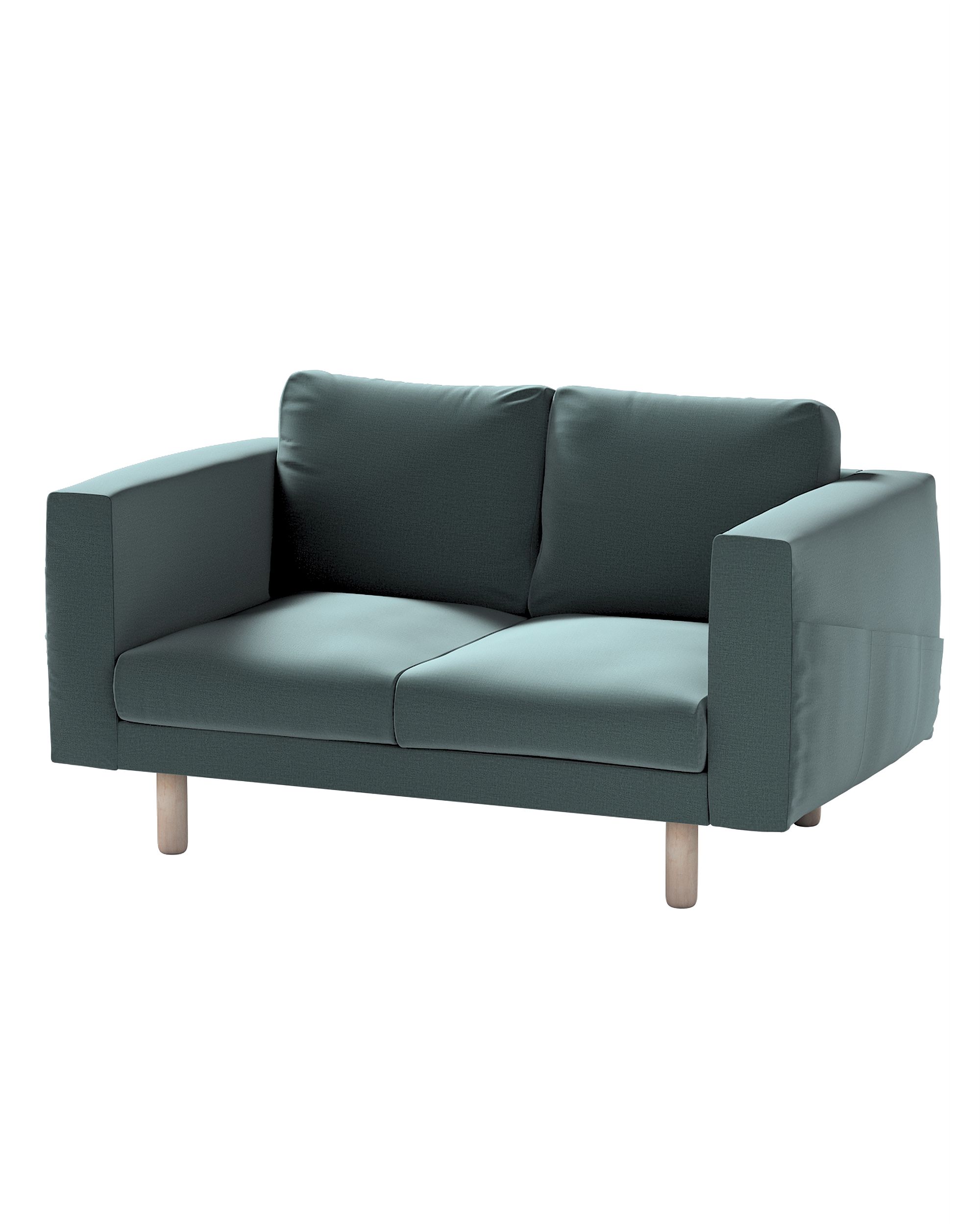 Bezug für Norsborg 2-Sitzer Sofa Farbe grün Stoff samt