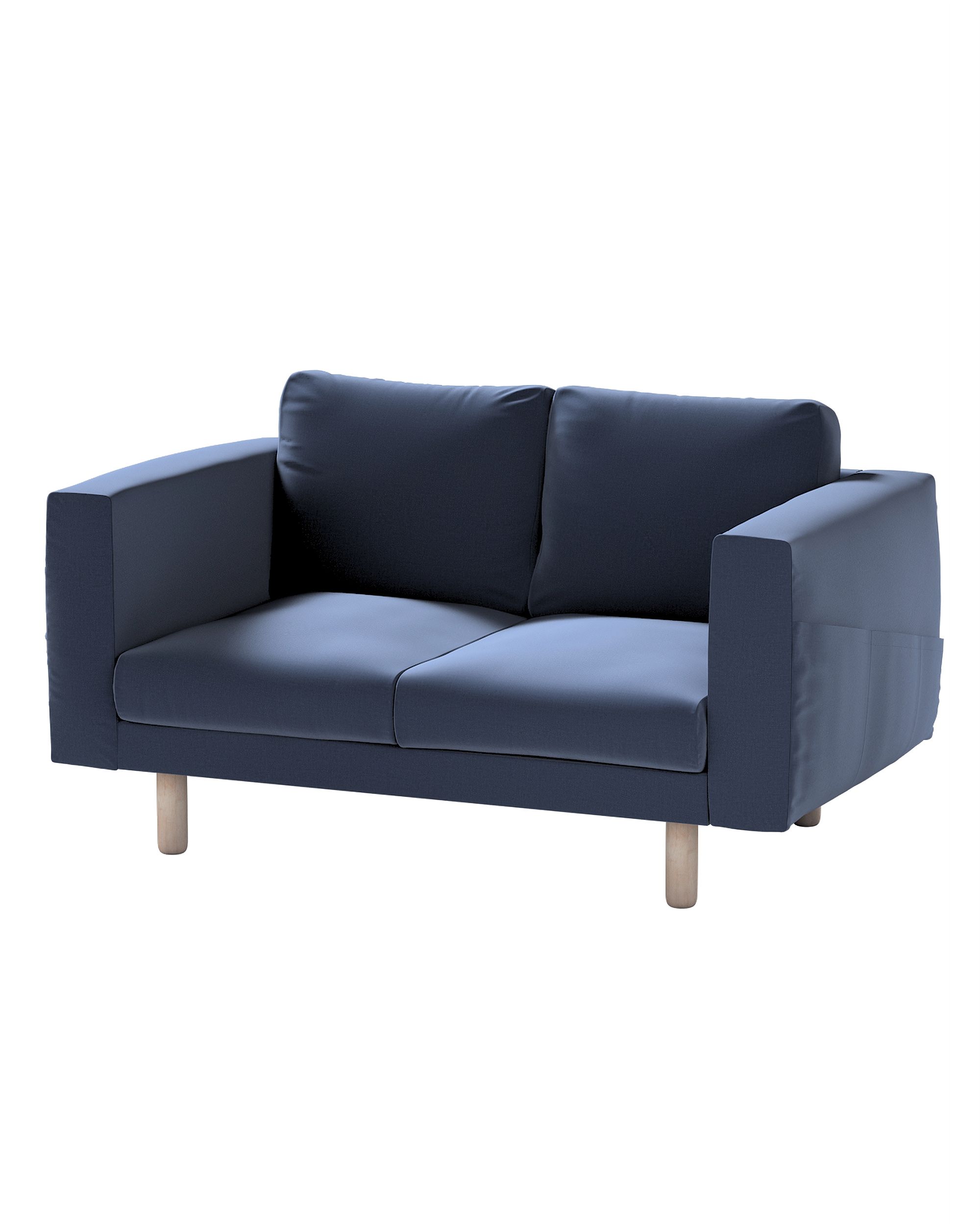 Bezug für Norsborg 2-Sitzer Sofa Farbe dunkelblau Stoff samt