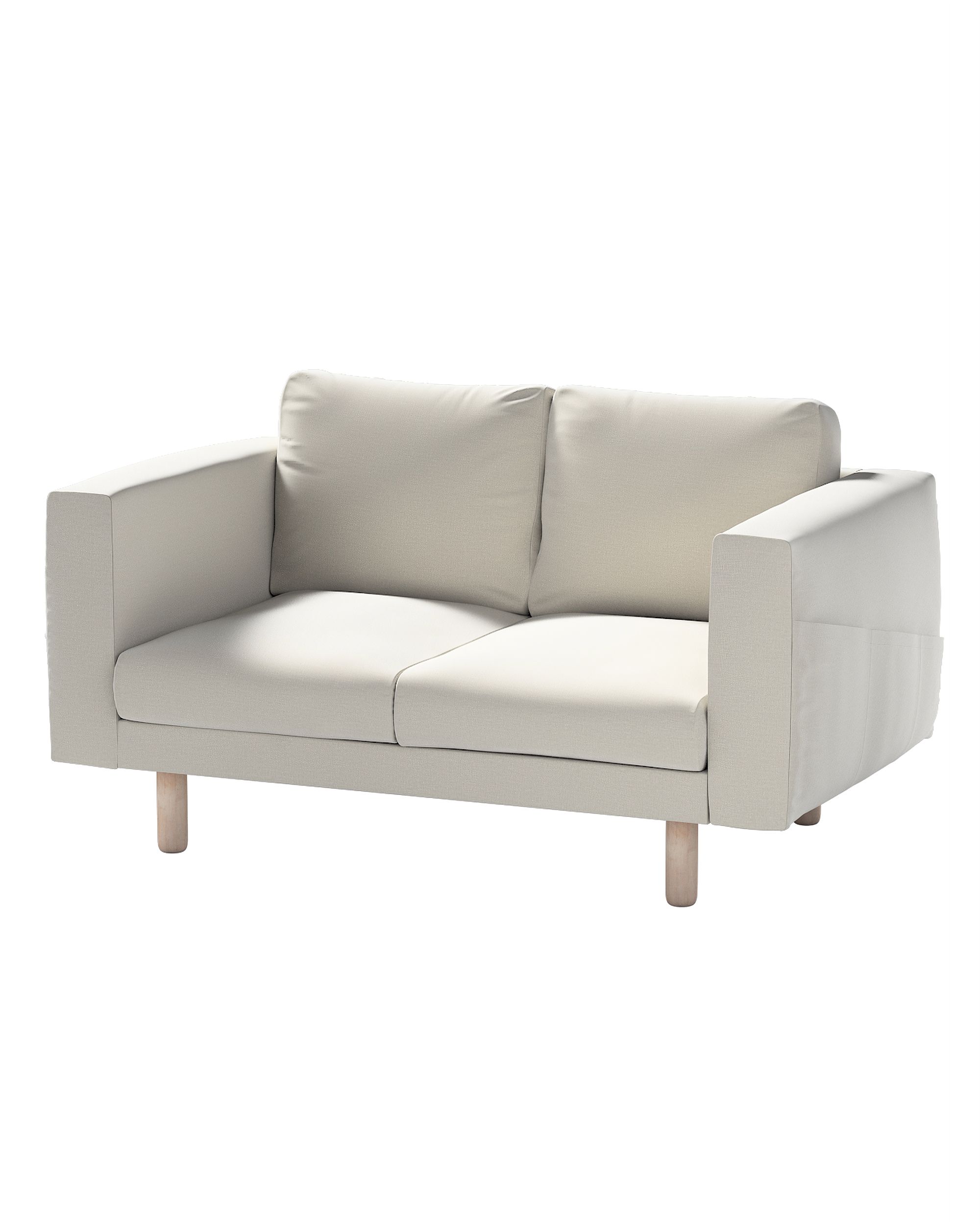 Bezug für Norsborg 2-Sitzer Sofa Farbe grau Stoff samt