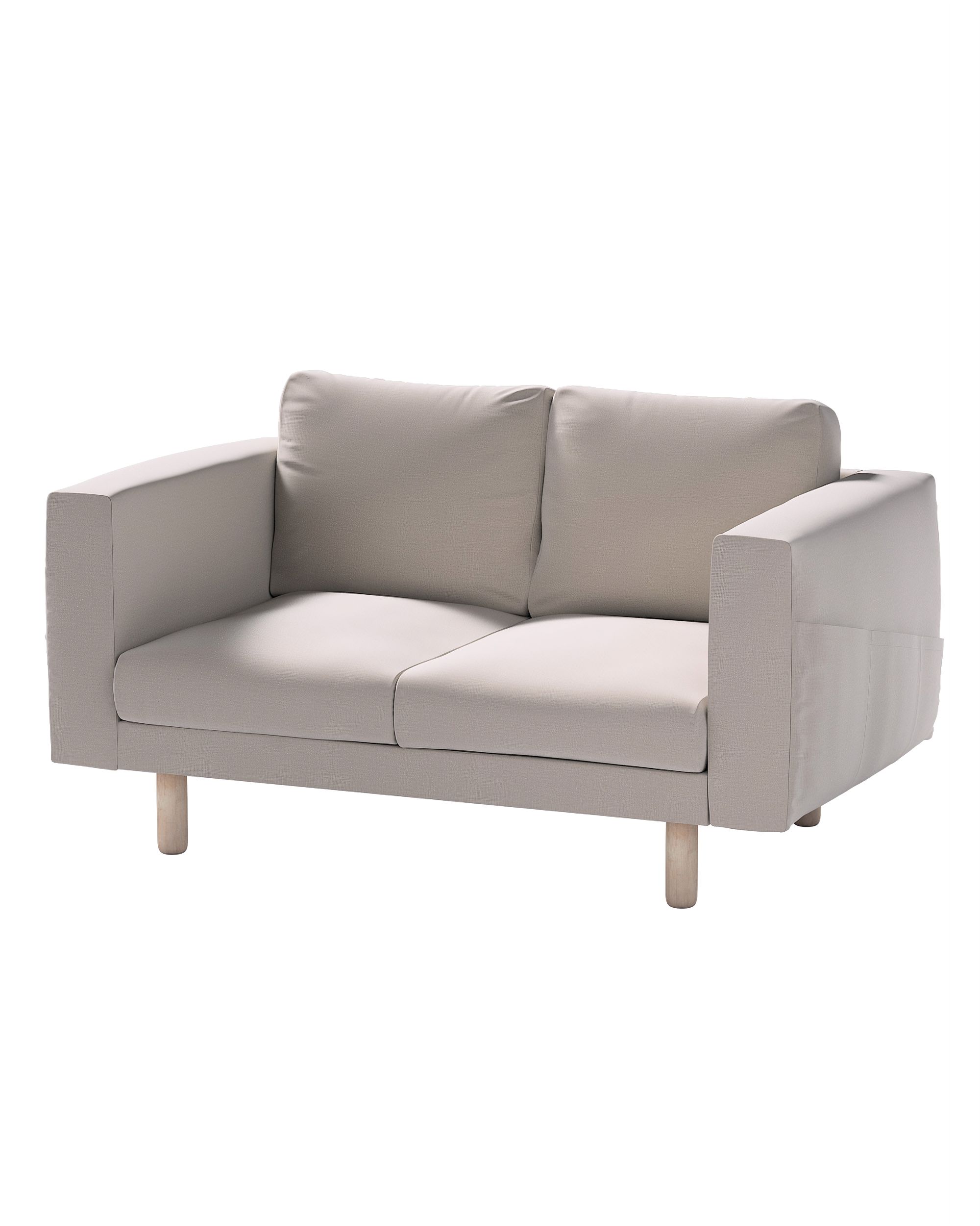 Bezug für Norsborg 2-Sitzer Sofa Farbe beige Stoff samt
