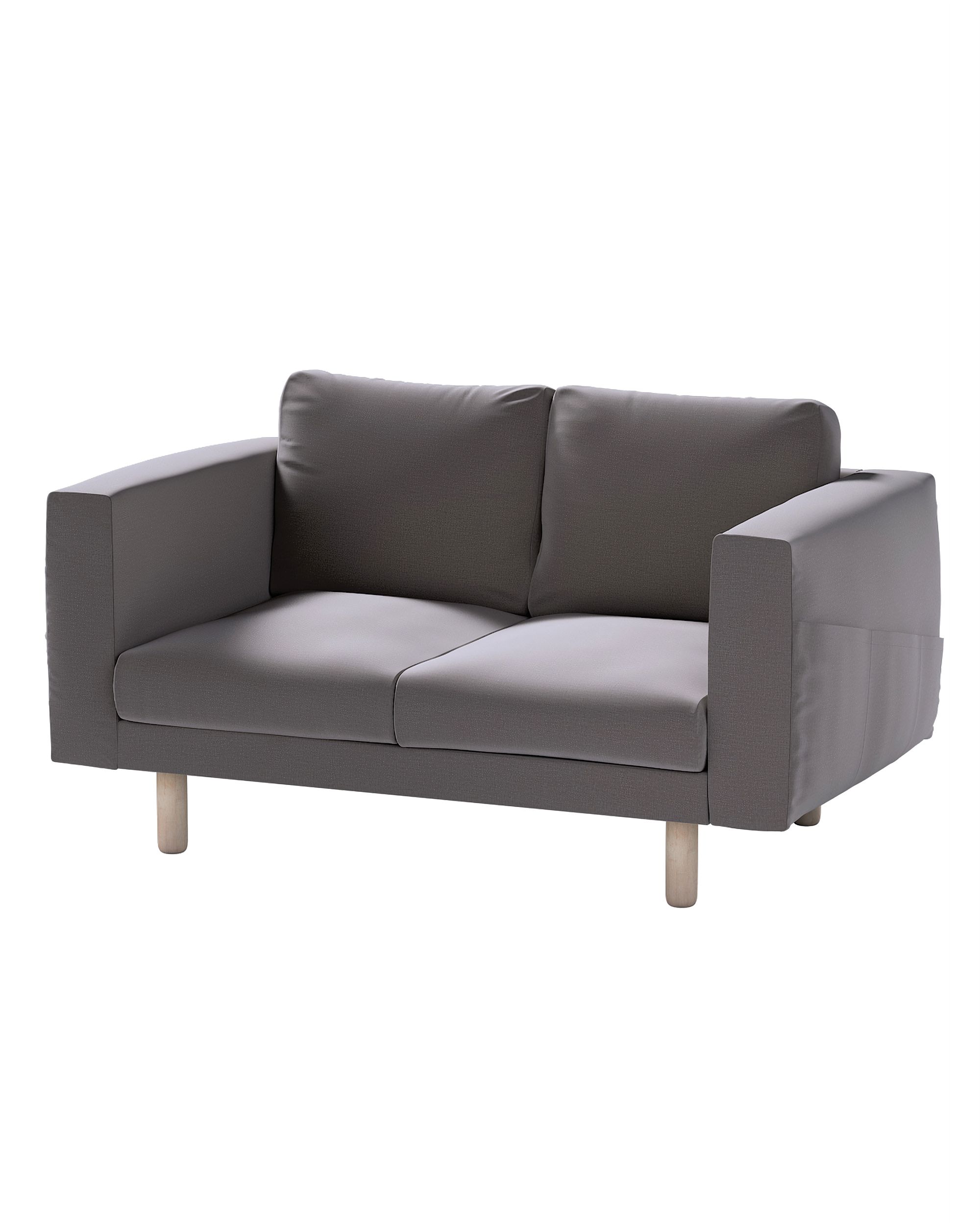 Bezug für Norsborg 2-Sitzer Sofa Farbe braun Stoff samt