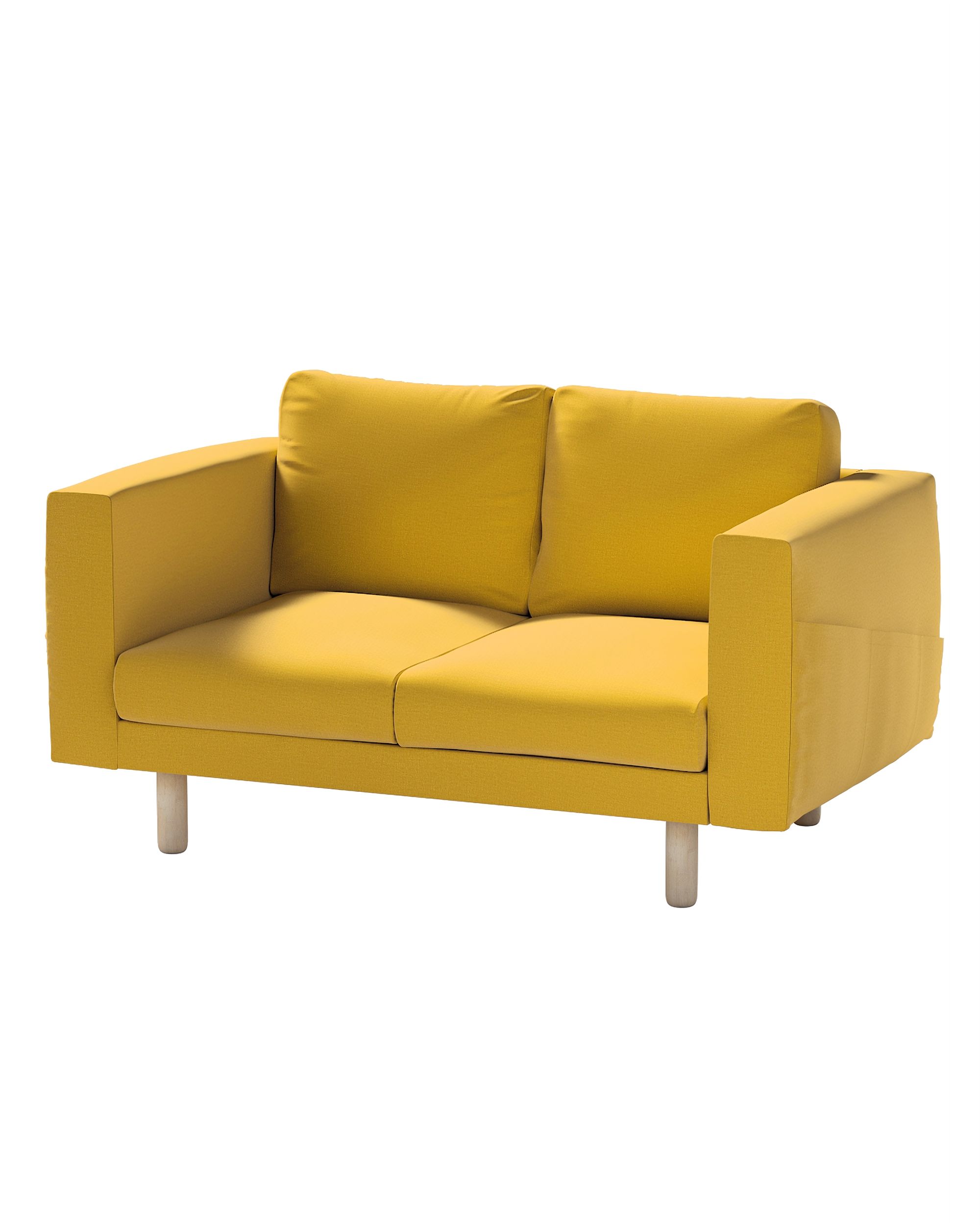 Bezug für Norsborg 2-Sitzer Sofa Farbe gelb Stoff samt
