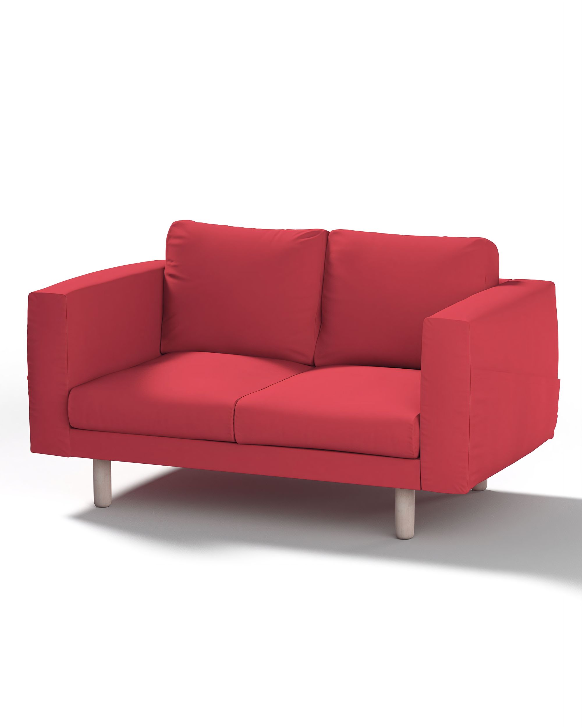 Bezug für Norsborg 2-Sitzer Sofa Farbe rot Stoff strukturiert