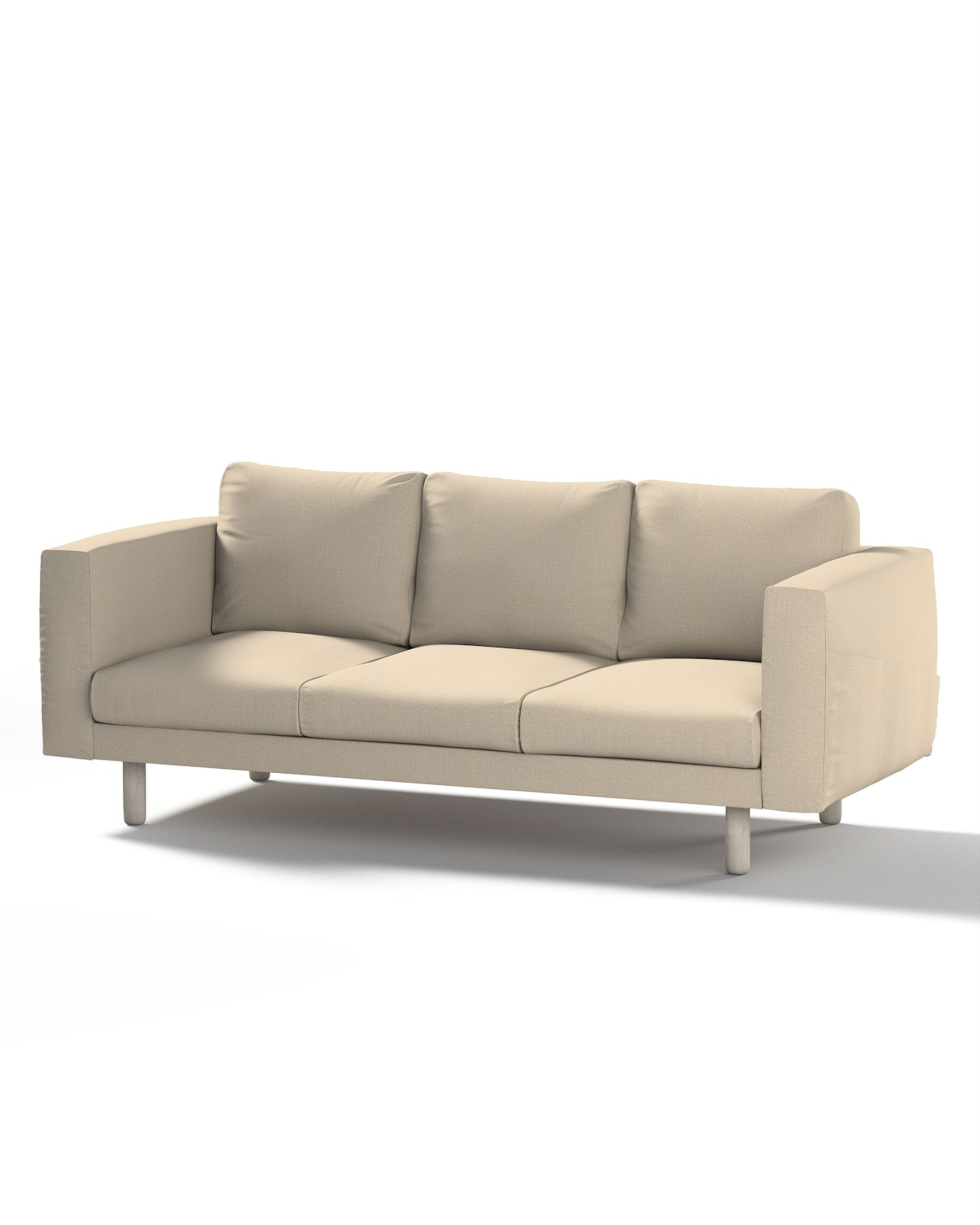 Bezug für Norsborg 3-Sitzer Sofa Farbe beige Stoff strukturiert
