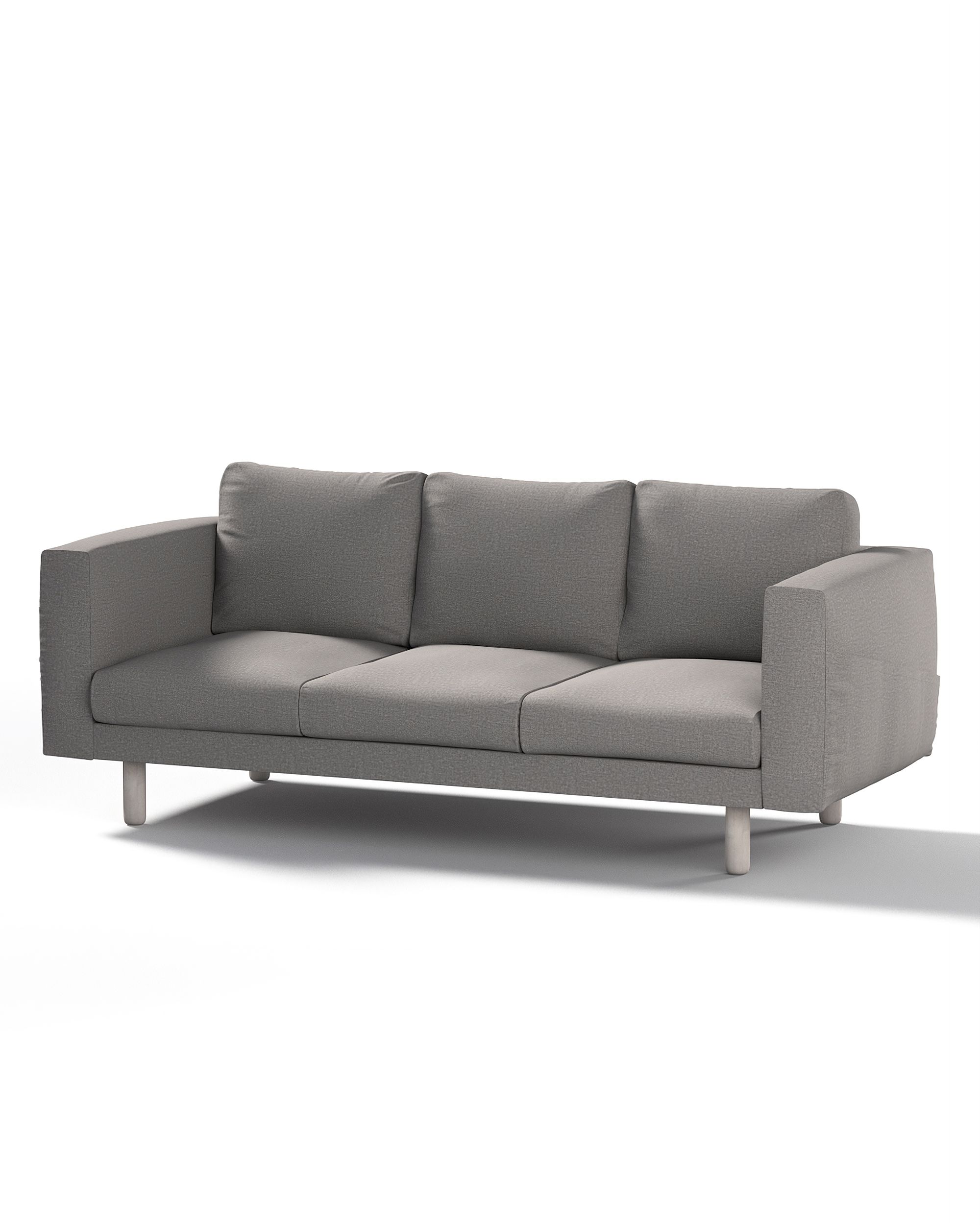 Bezug für Norsborg 3-Sitzer Sofa Farbe grau Stoff strukturiert