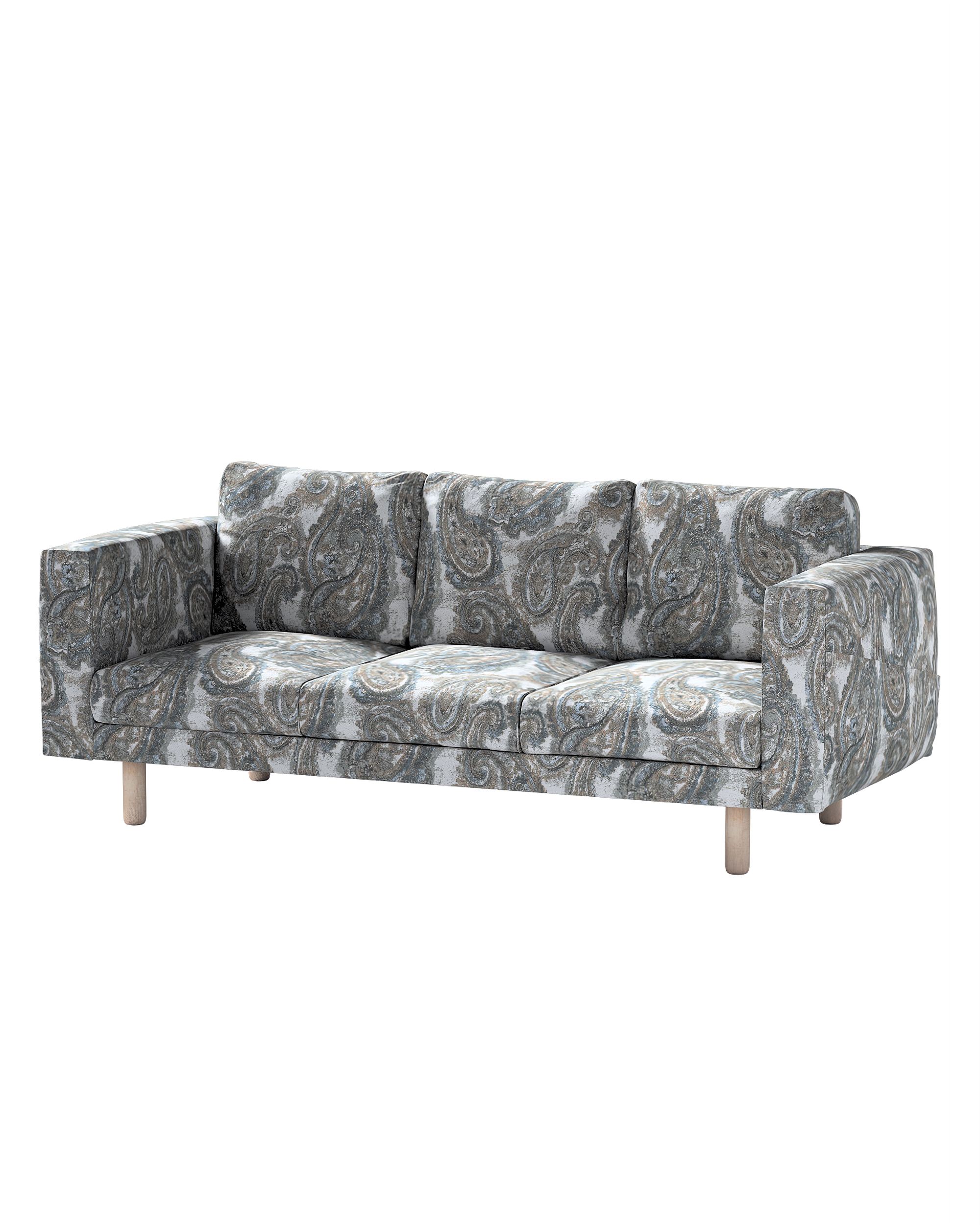 Bezug für Norsborg 3-Sitzer Sofa Farbe bunt Stoff strukturiert, gemustert