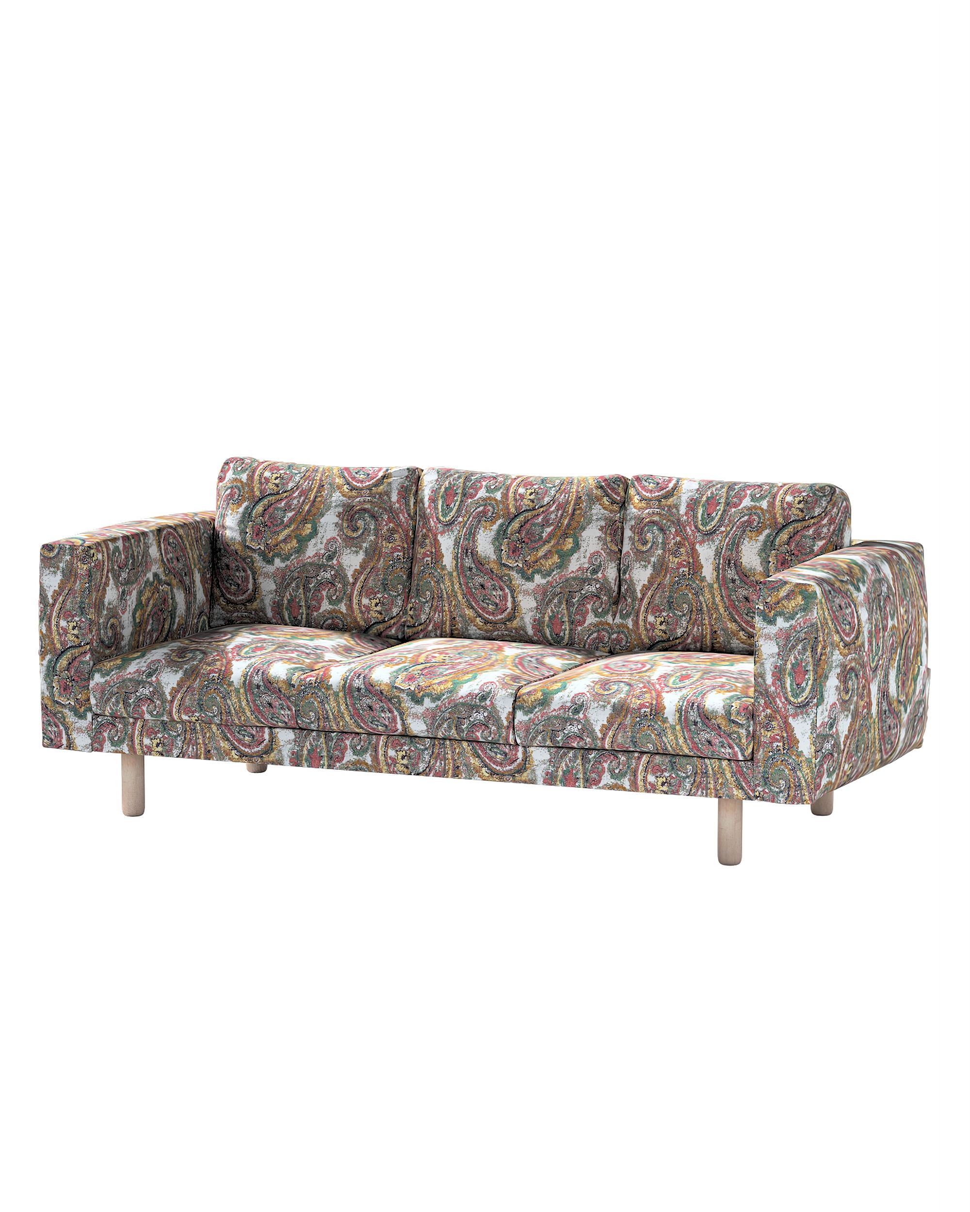 Bezug für Norsborg 3-Sitzer Sofa Farbe bunt Stoff strukturiert, gemustert