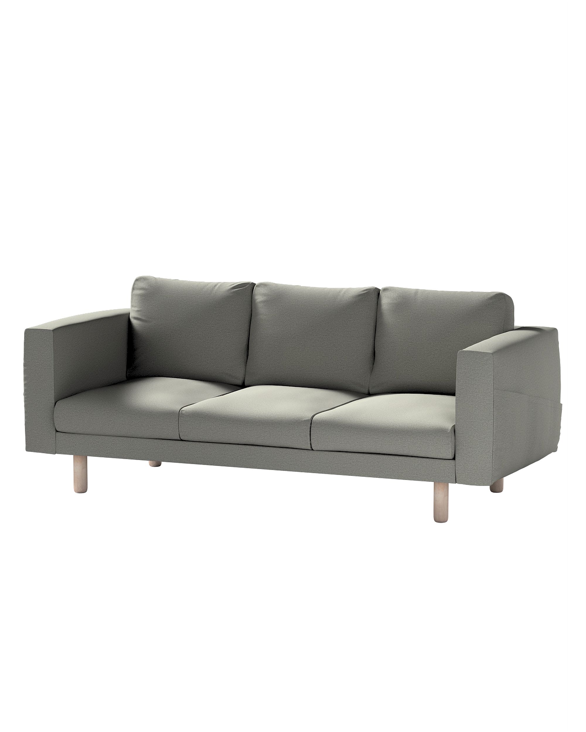 Bezug für Norsborg 3-Sitzer Sofa Farbe grau Stoff strukturiert