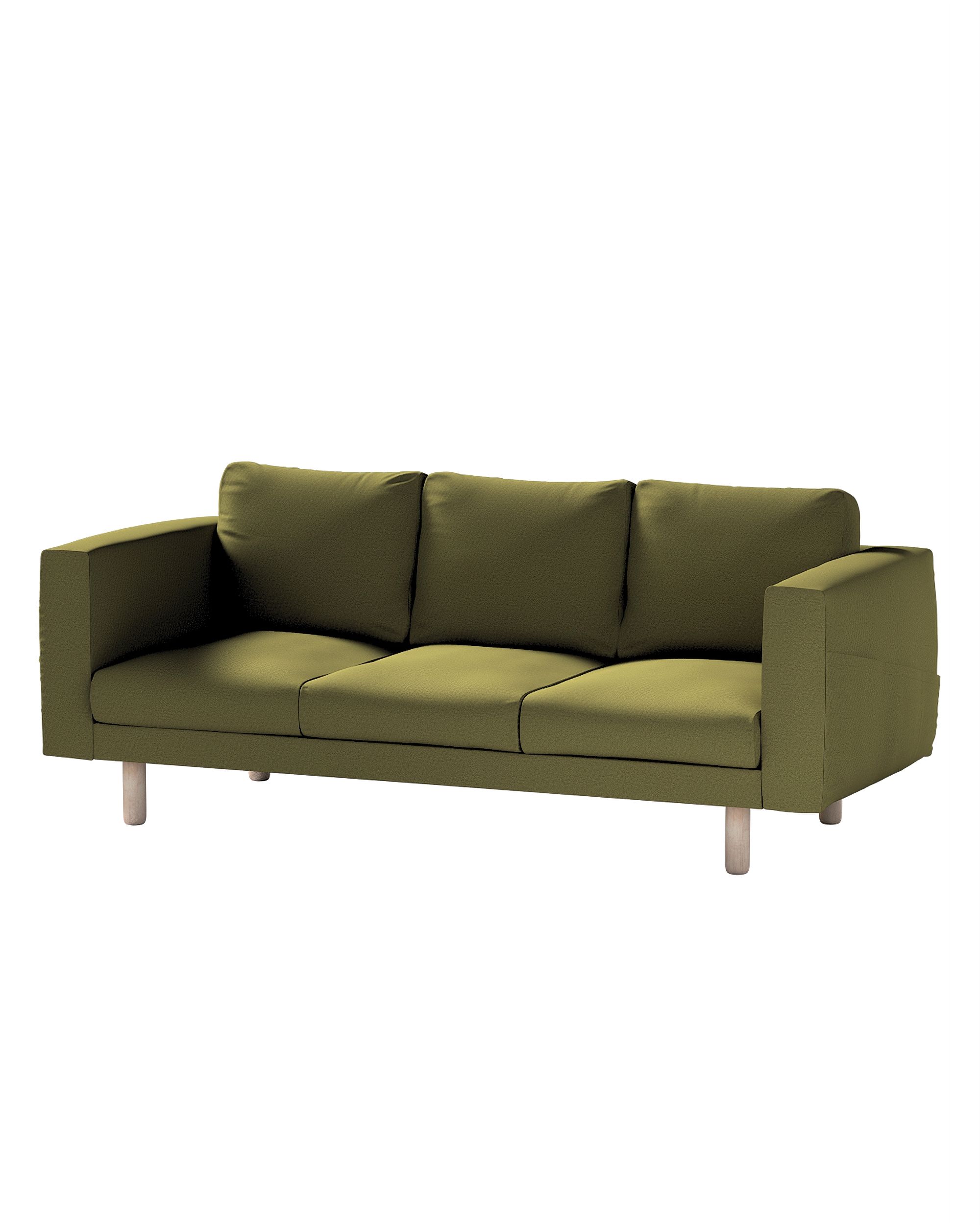 Bezug für Norsborg 3-Sitzer Sofa Farbe grün Stoff strukturiert