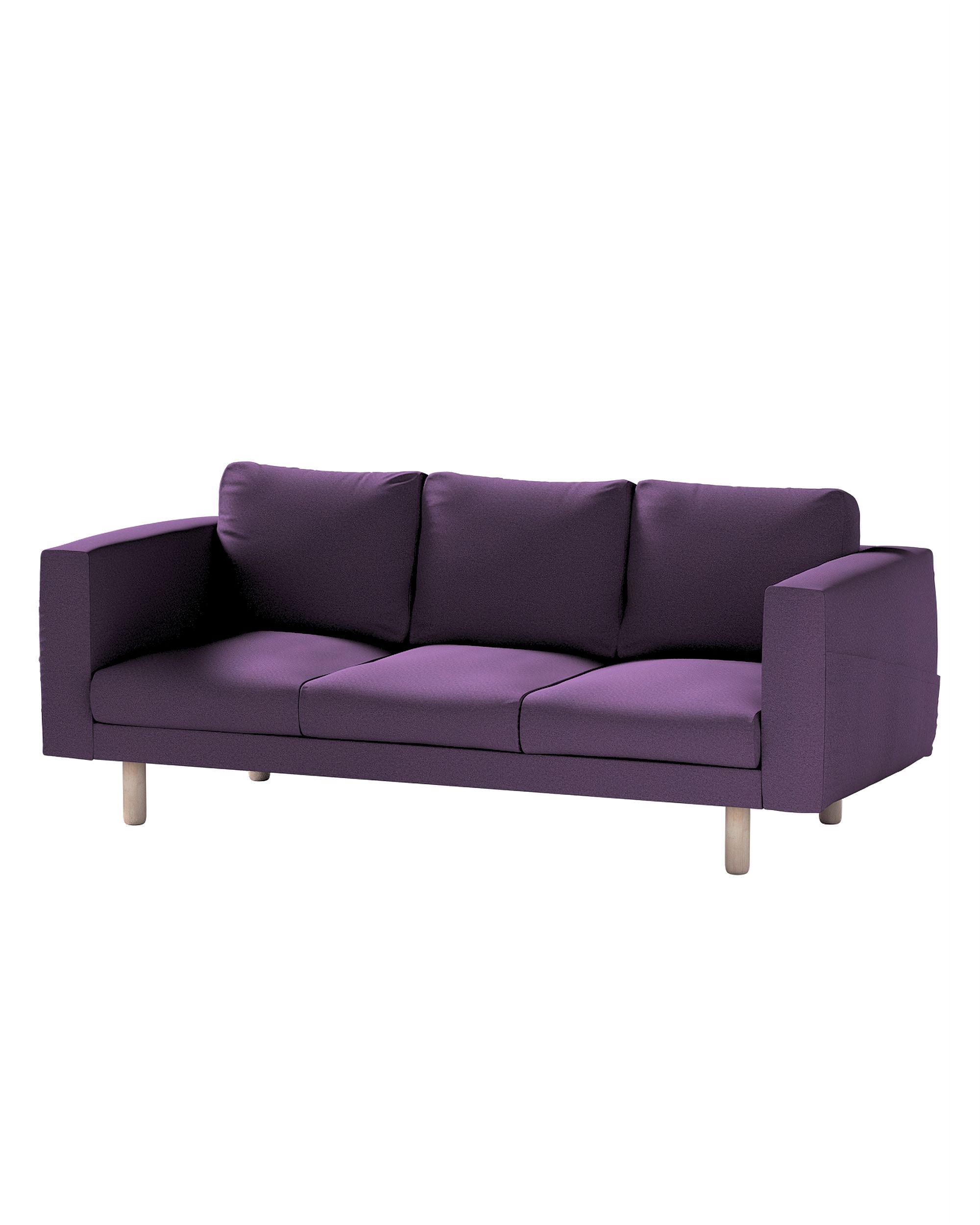 Bezug für Norsborg 3-Sitzer Sofa Farbe violett Stoff strukturiert