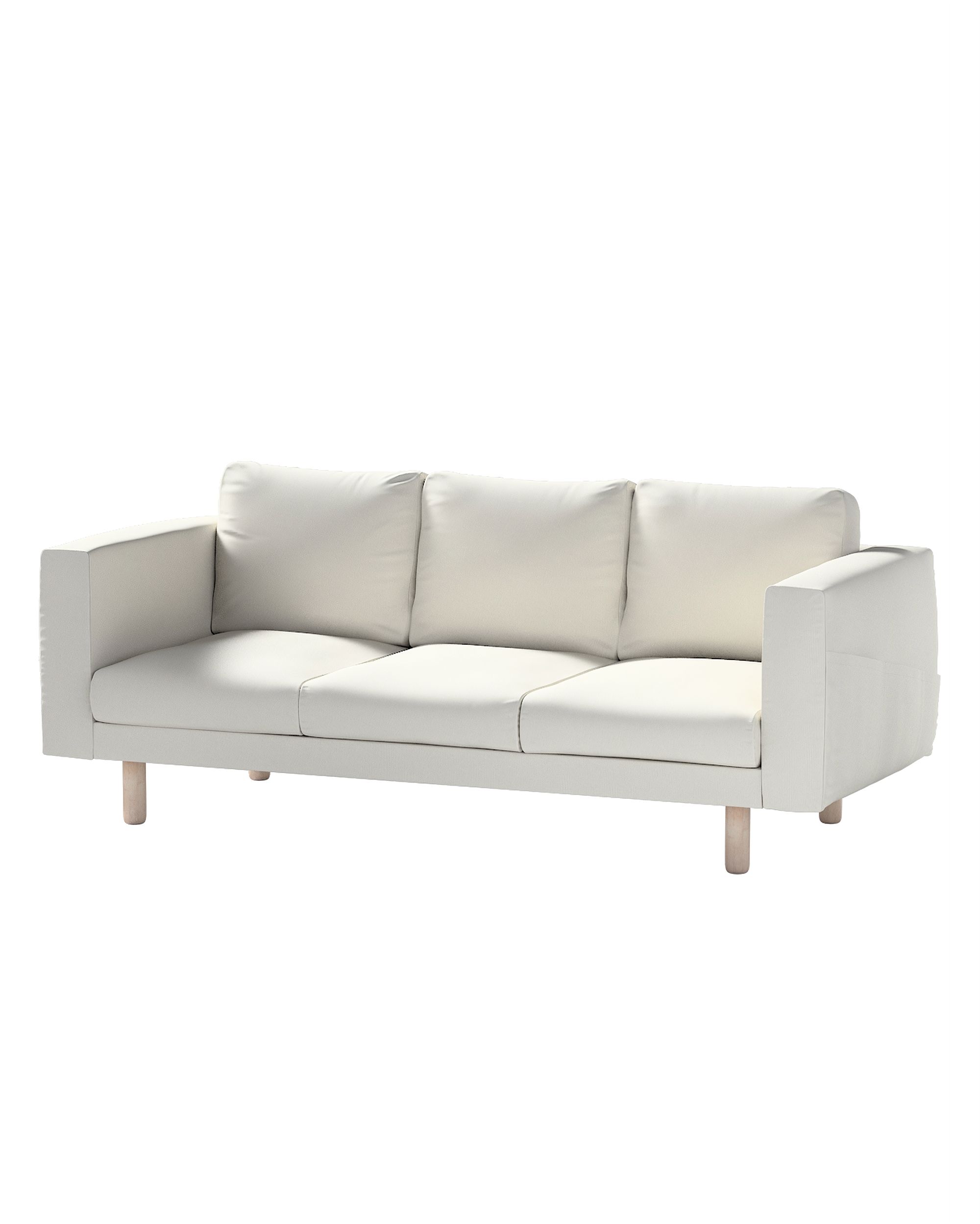 Bezug für Norsborg 3-Sitzer Sofa Farbe grau Stoff strukturiert