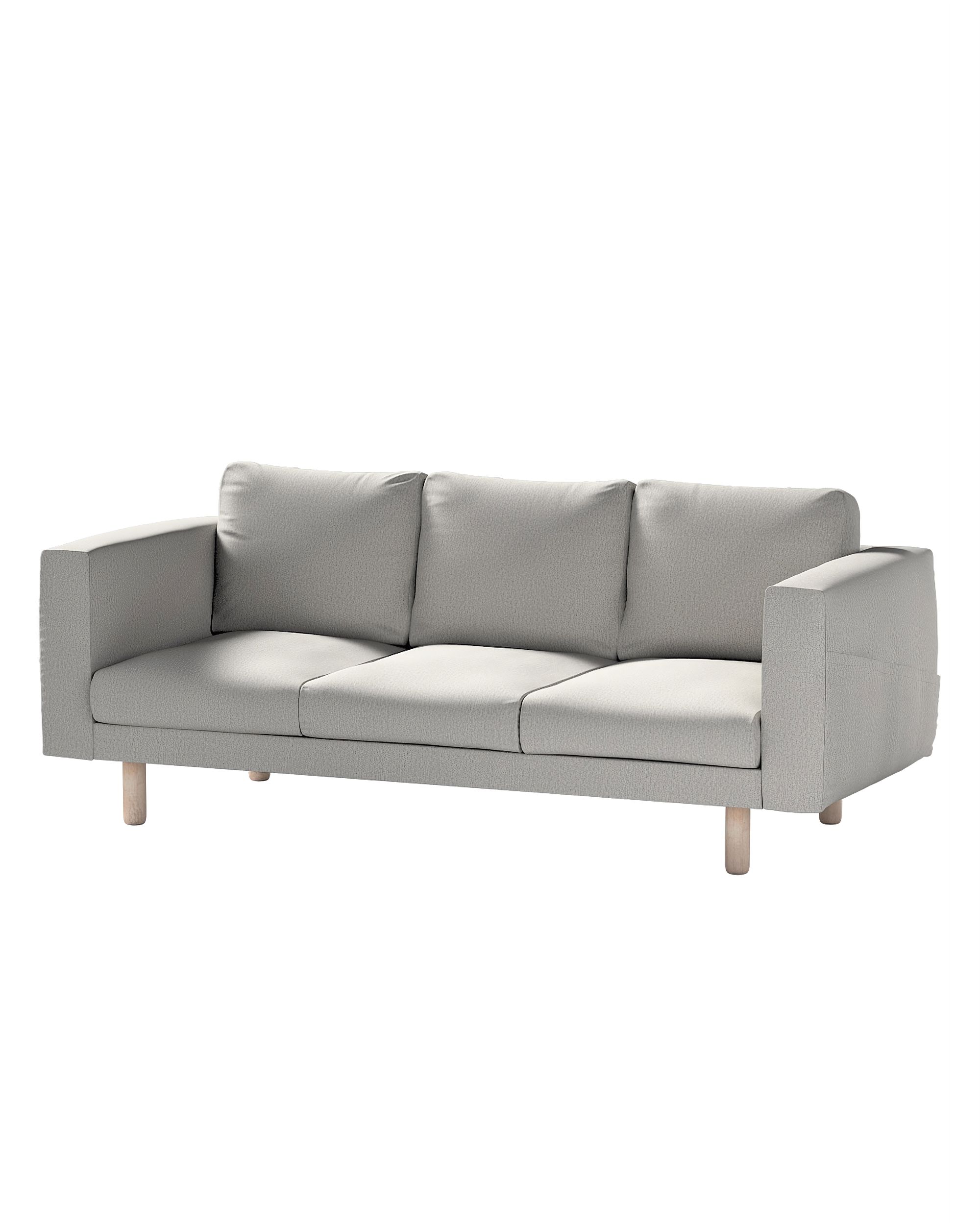 Bezug für Norsborg 3-Sitzer Sofa Farbe grau Stoff strukturiert