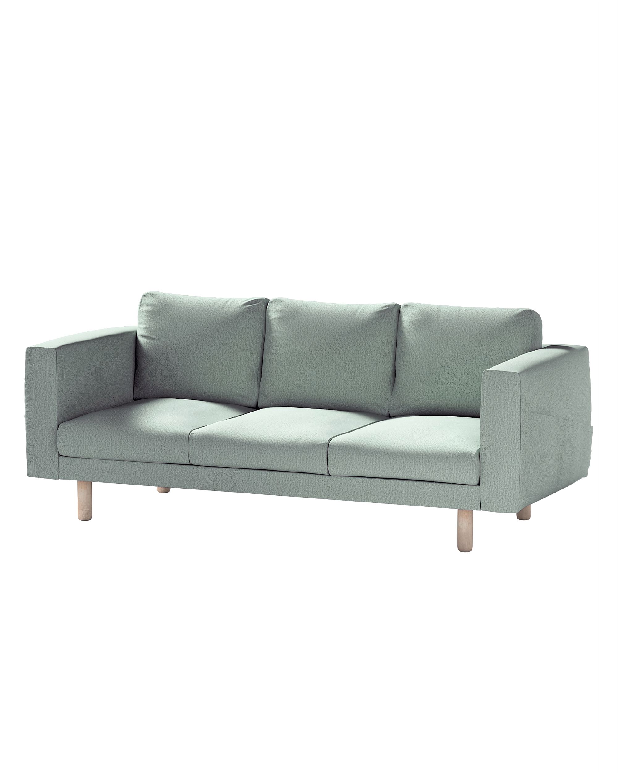 Bezug für Norsborg 3-Sitzer Sofa Farbe grün Stoff strukturiert