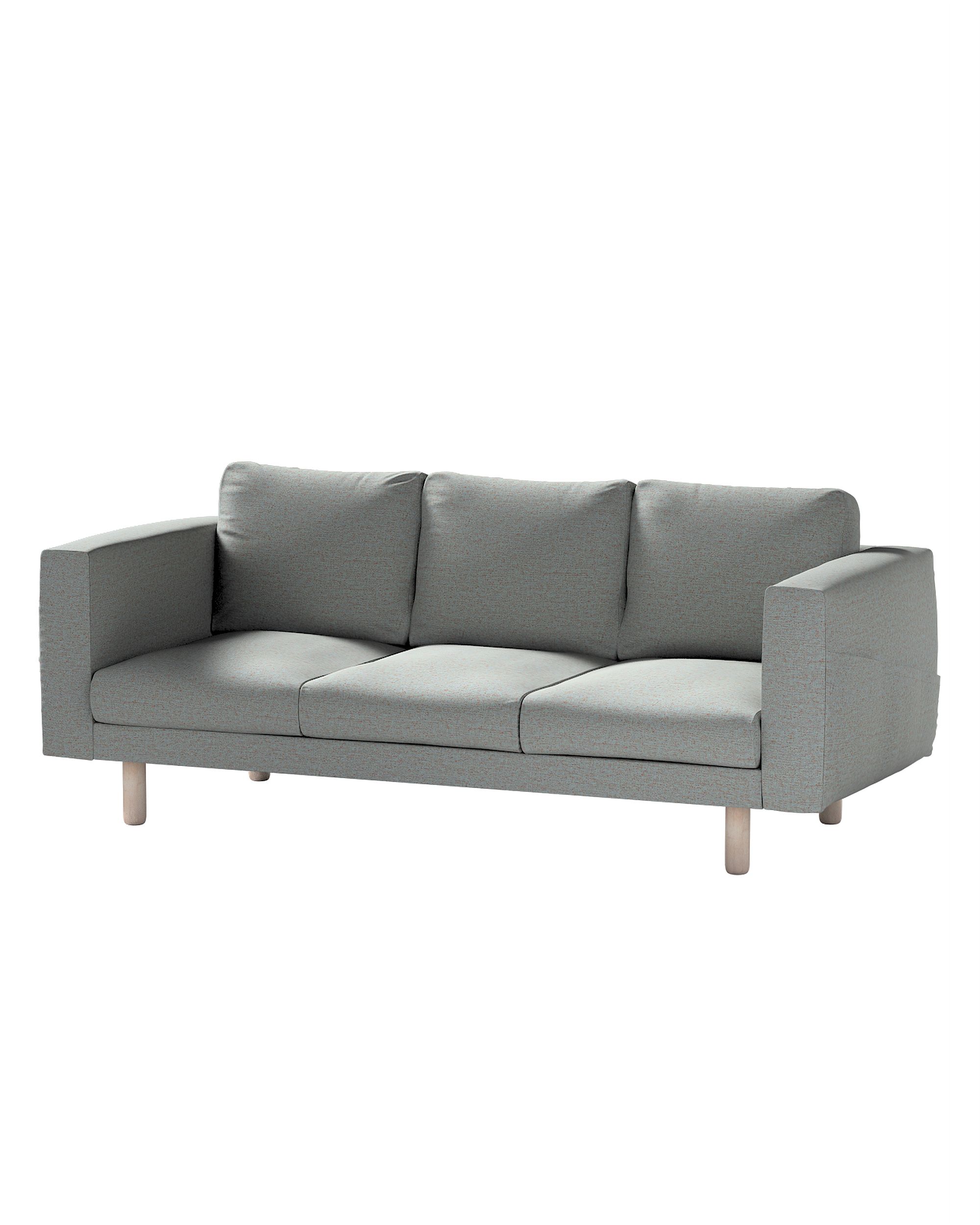 Bezug für Norsborg 3-Sitzer Sofa Farbe blau Stoff strukturiert