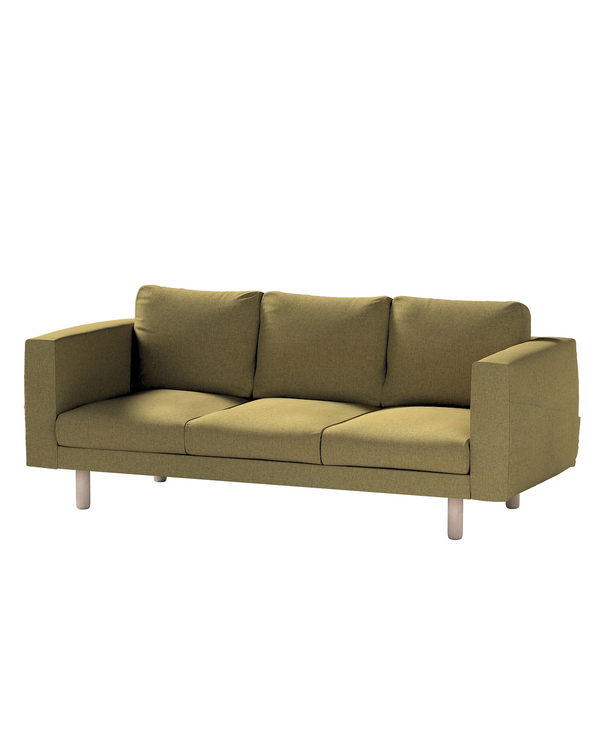 Bezug für Norsborg 3-Sitzer Sofa Farbe grün Stoff strukturiert