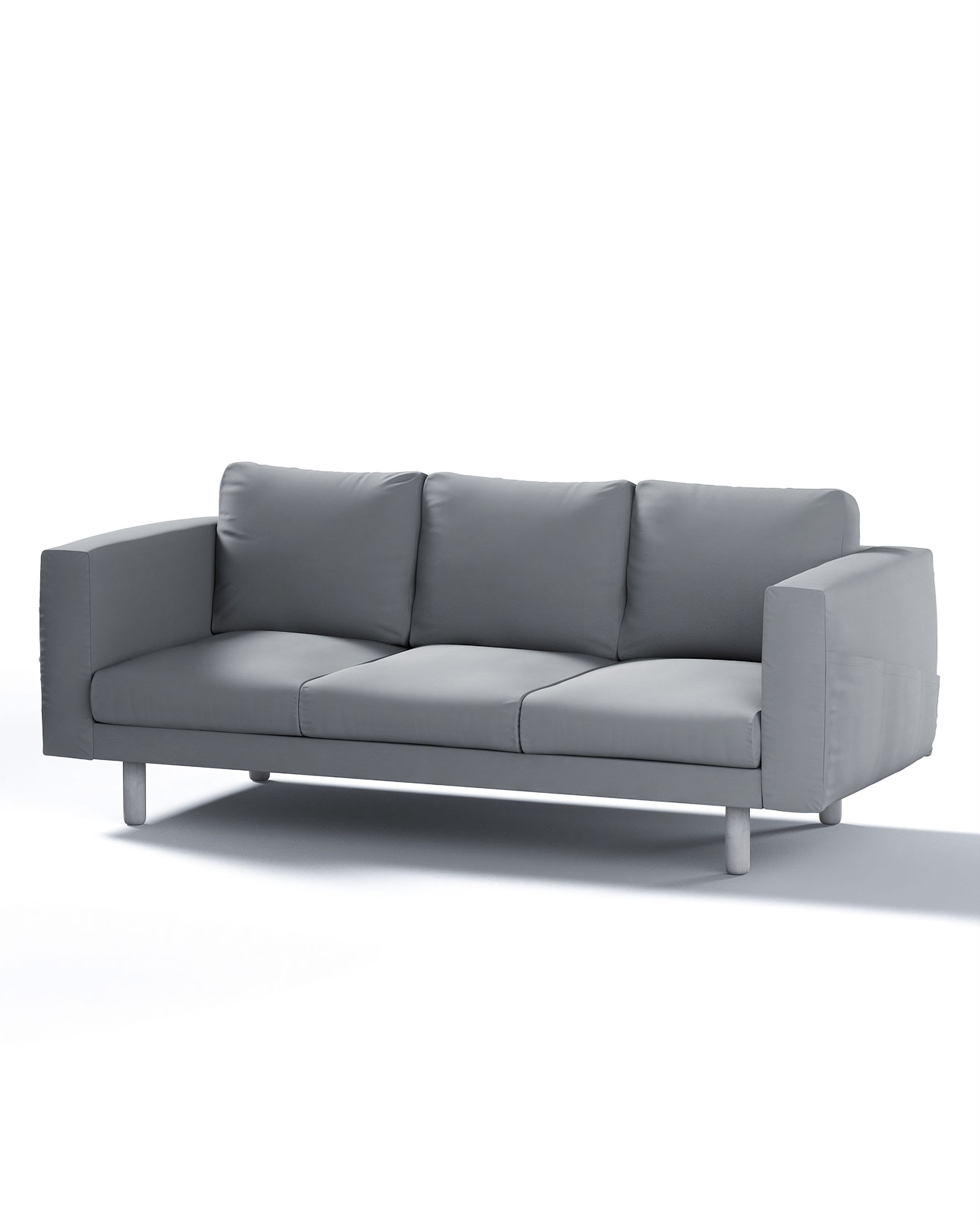 Bezug für Norsborg 3-Sitzer Sofa Farbe grau