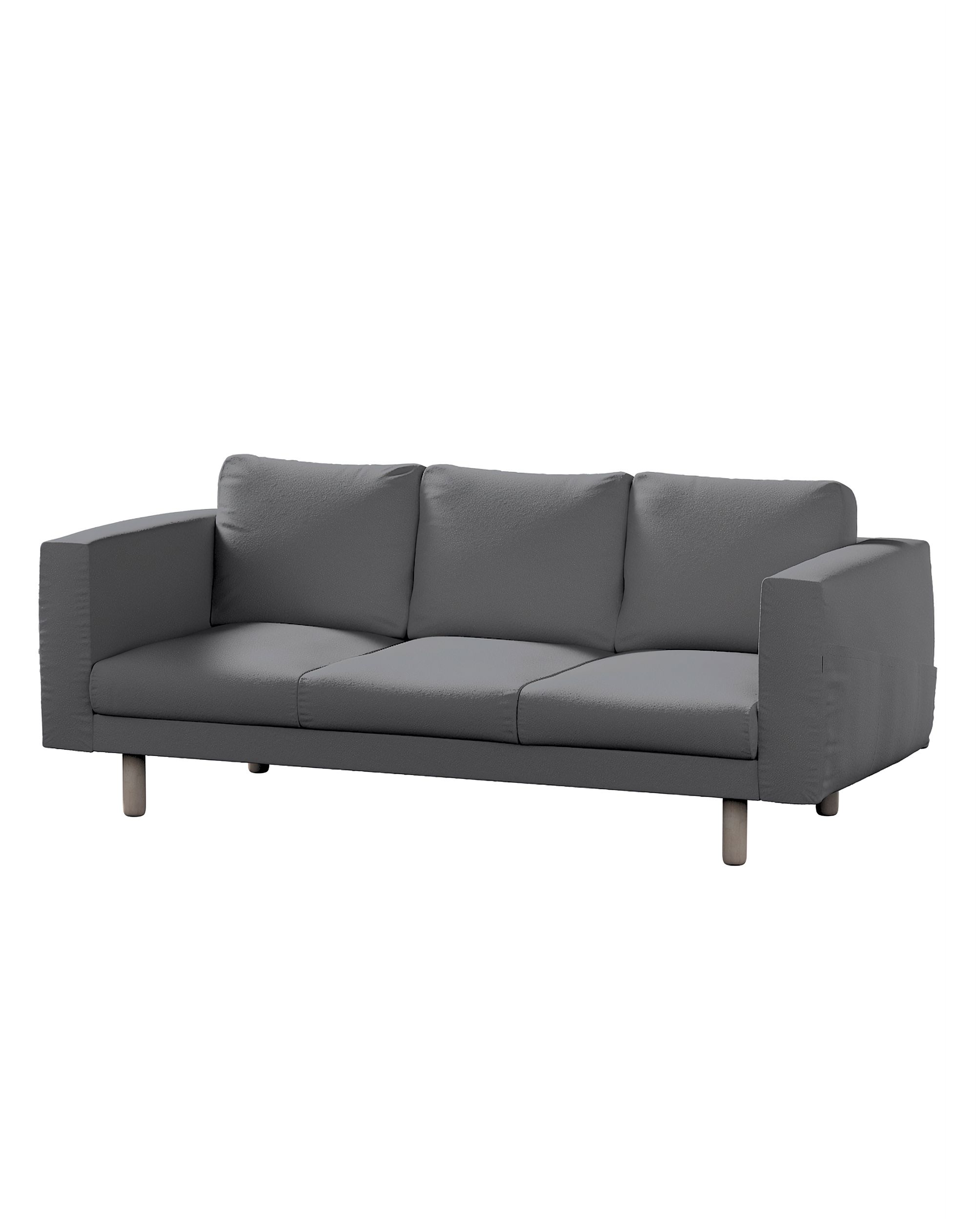 Bezug für Norsborg 3-Sitzer Sofa Farbe grau Stoff strukturiert