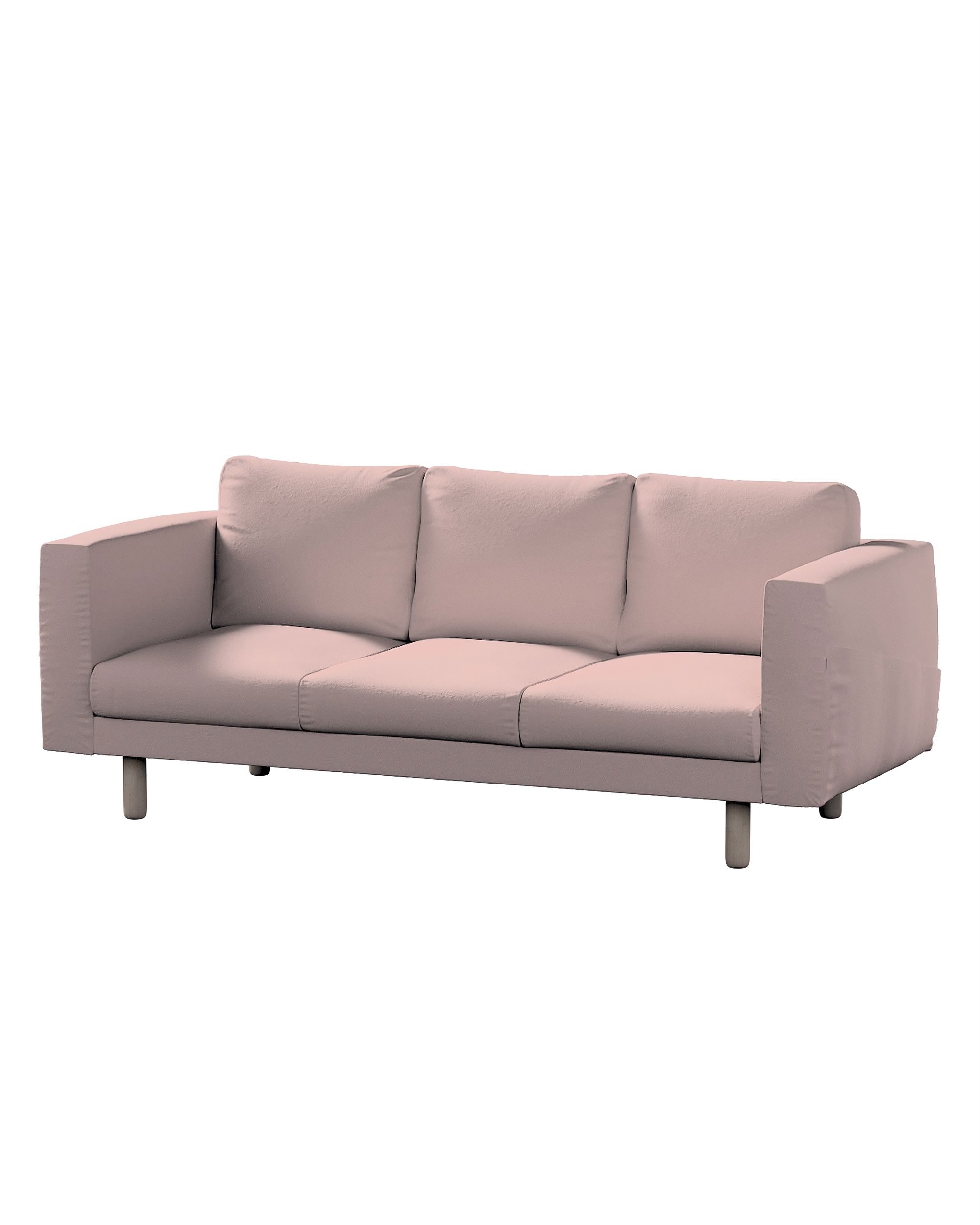 Bezug für Norsborg 3-Sitzer Sofa Farbe rosa Stoff strukturiert