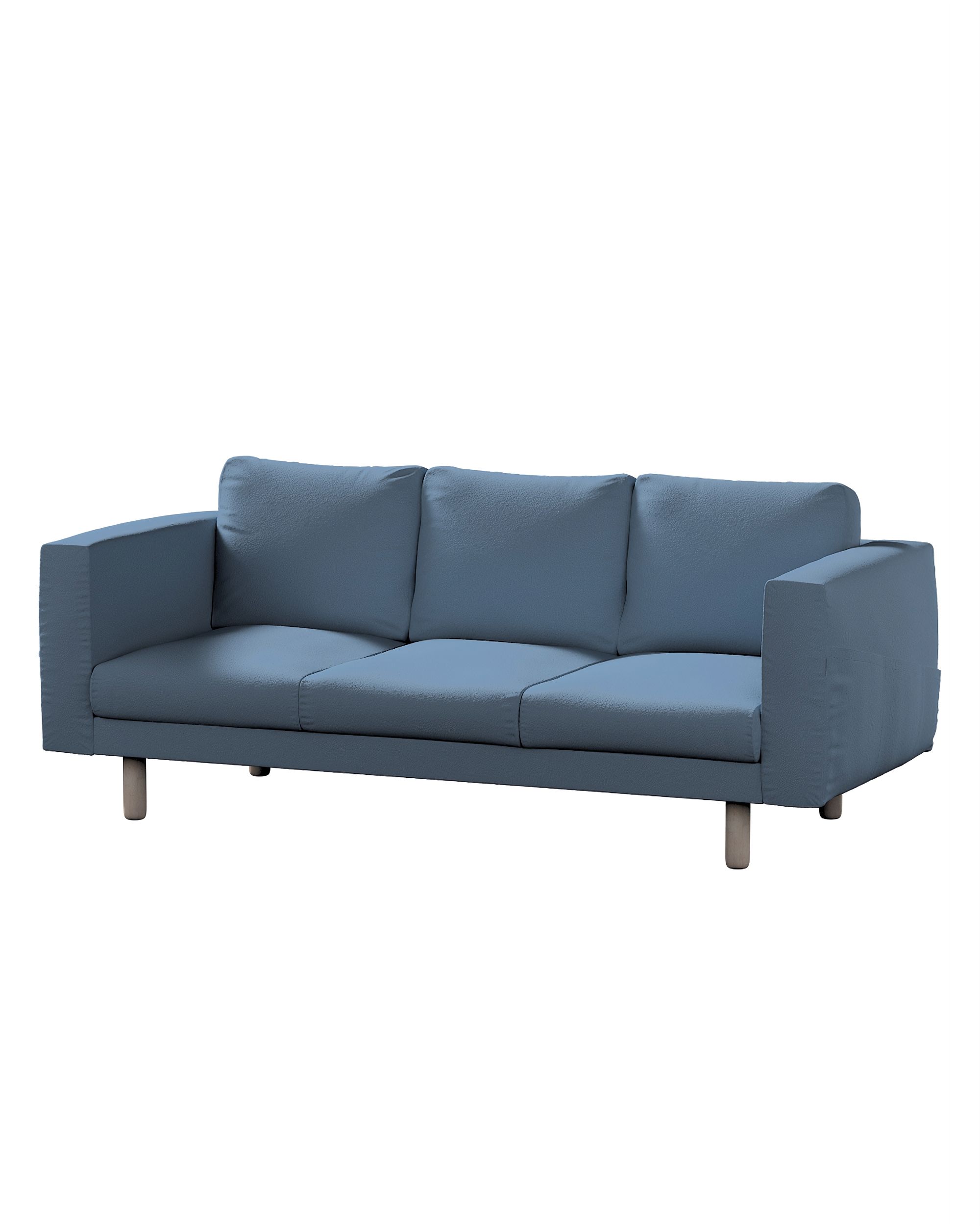 Bezug für Norsborg 3-Sitzer Sofa Farbe blau Stoff strukturiert