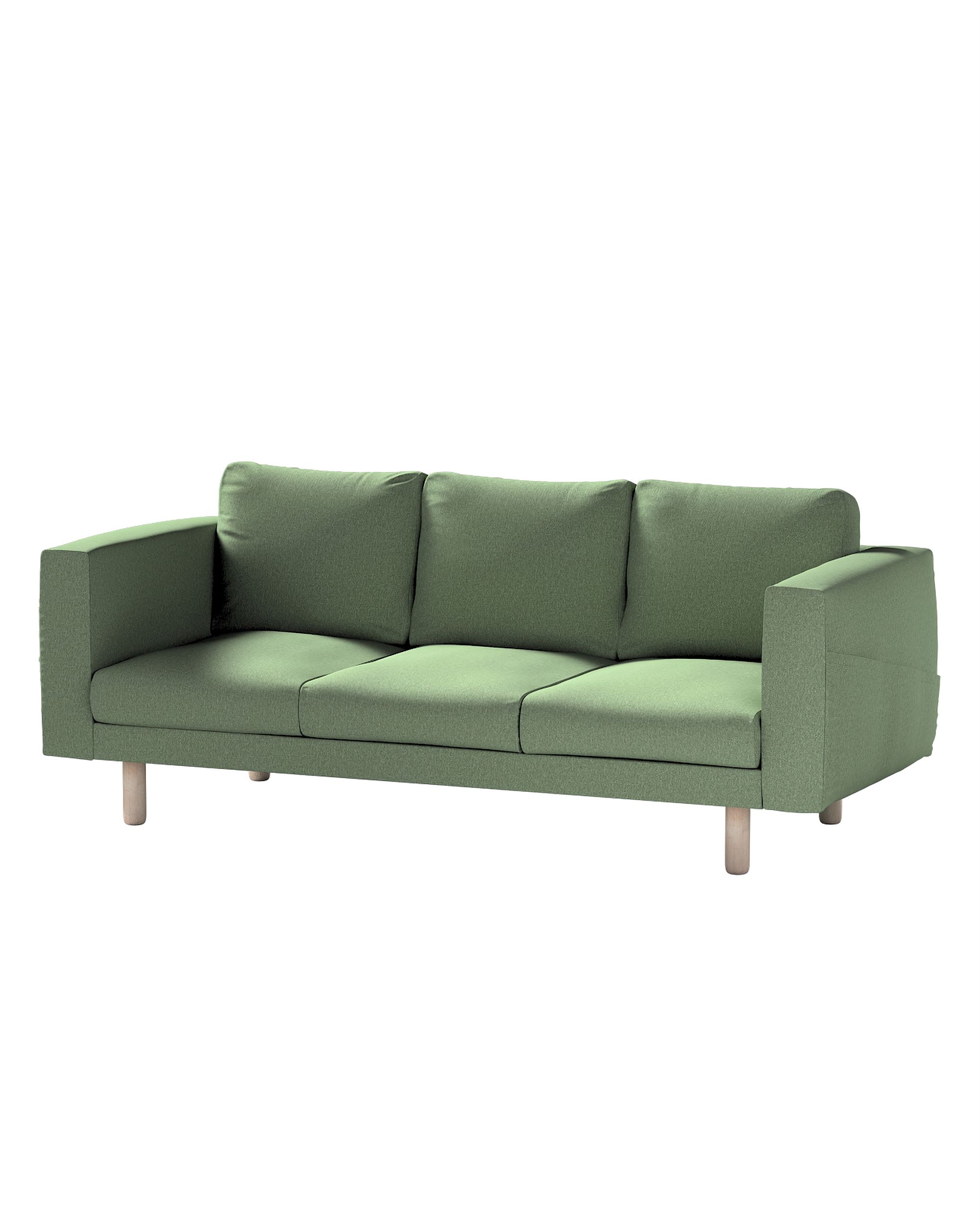 Bezug für Norsborg 3-Sitzer Sofa Farbe grün Stoff strukturiert