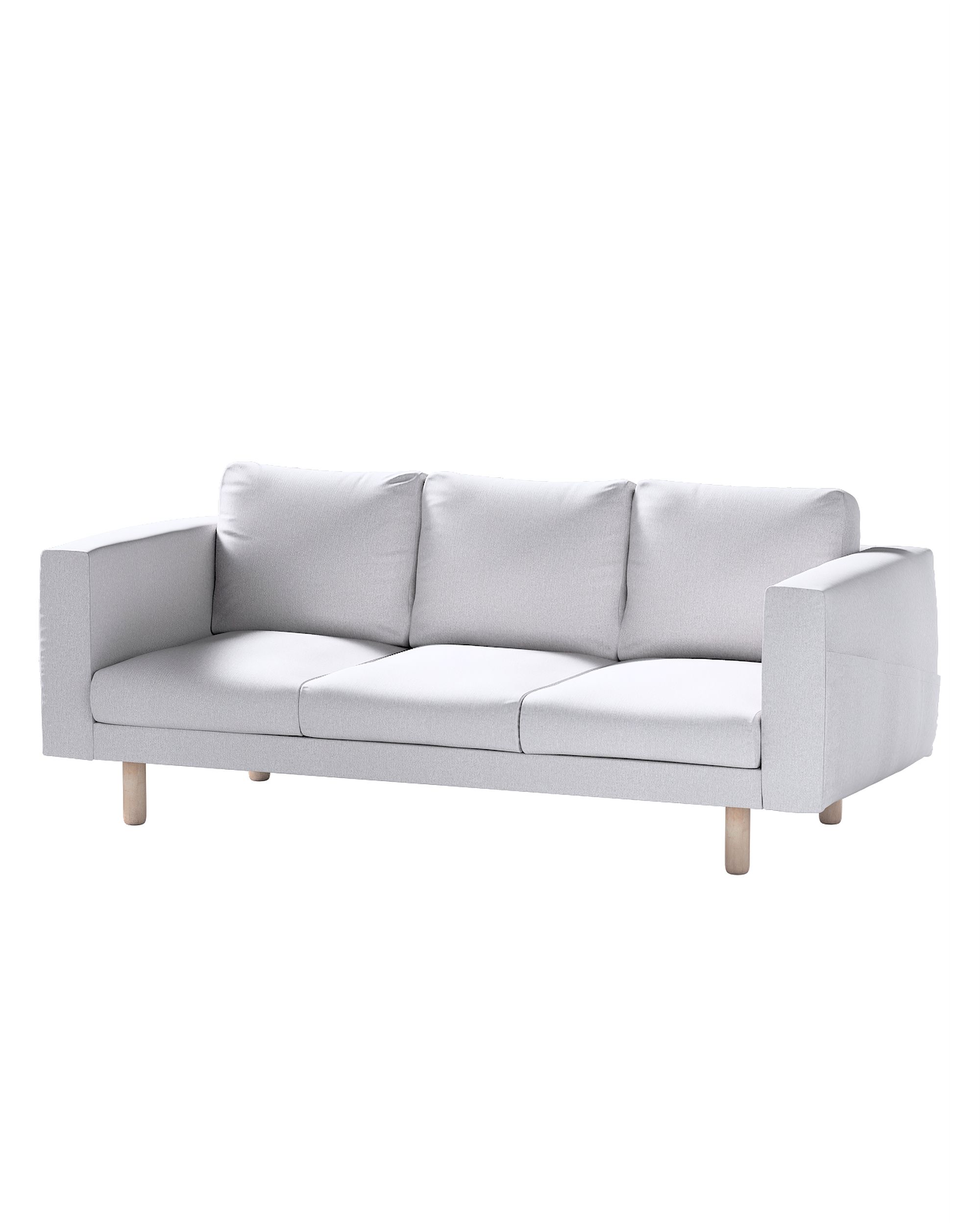 Bezug für Norsborg 3-Sitzer Sofa Farbe grau Stoff strukturiert