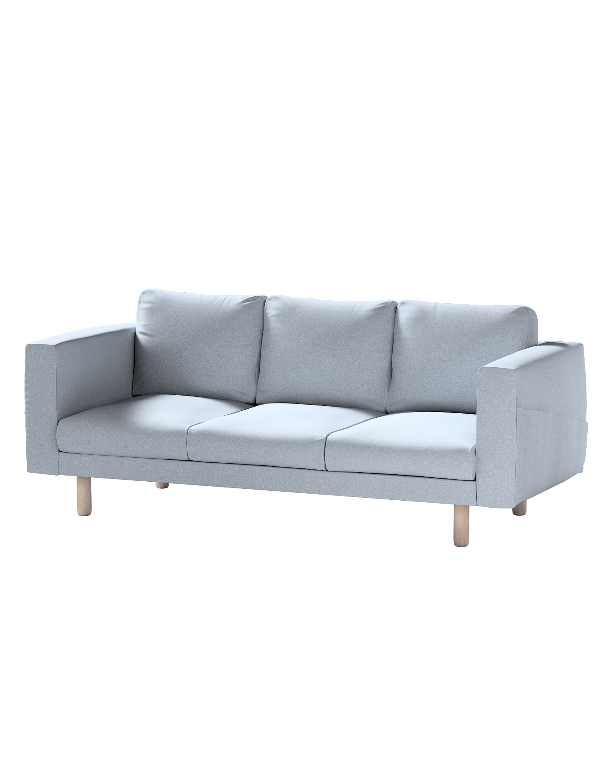 Bezug für Norsborg 3-Sitzer Sofa Farbe blau Stoff strukturiert