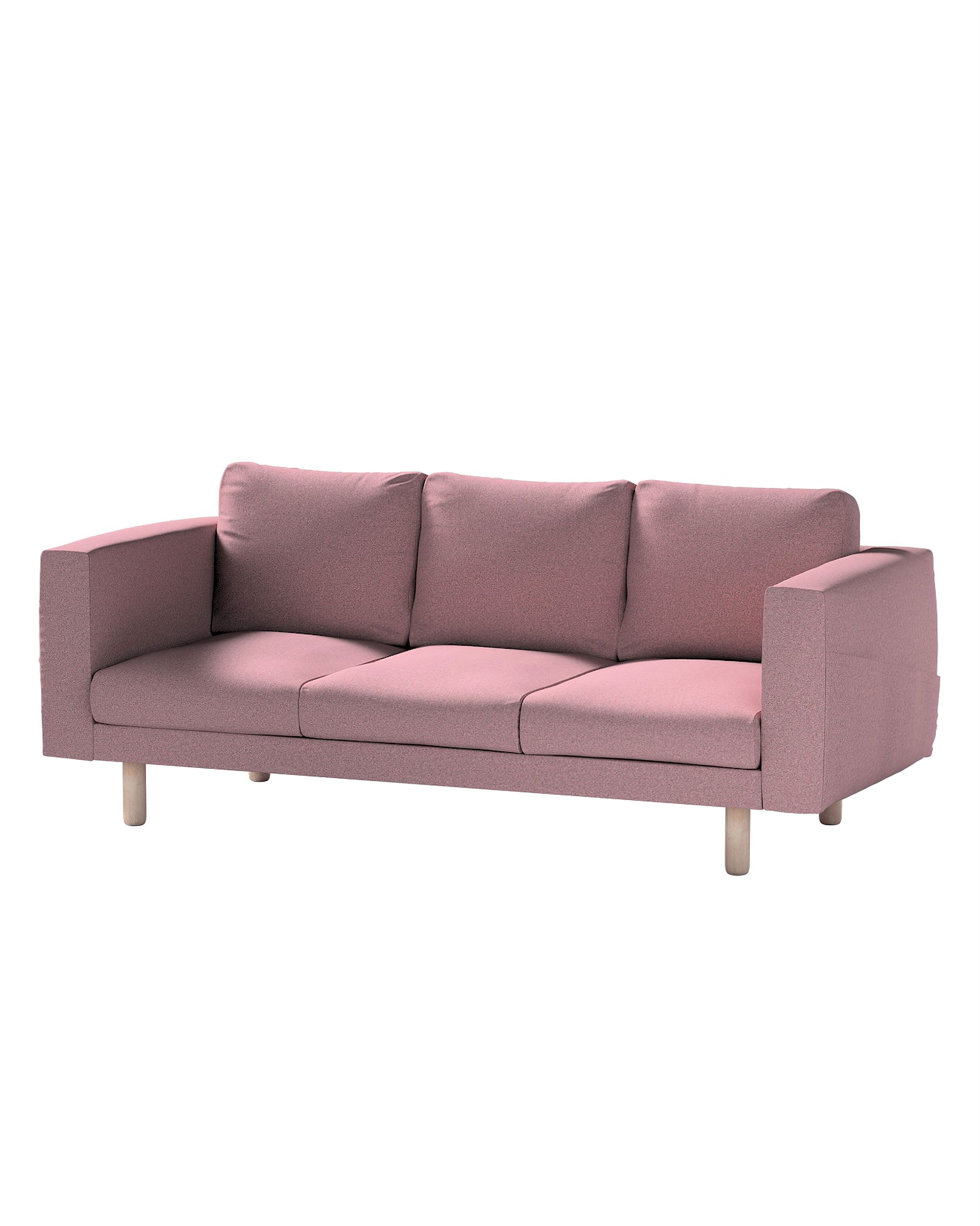 Bezug für Norsborg 3-Sitzer Sofa Farbe rosa Stoff strukturiert