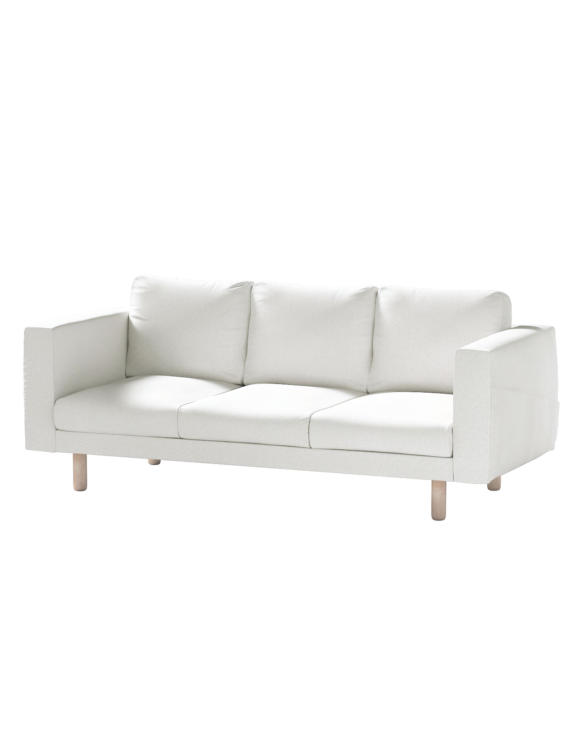 Bezug für Norsborg 3-Sitzer Sofa Farbe creme Stoff strukturiert